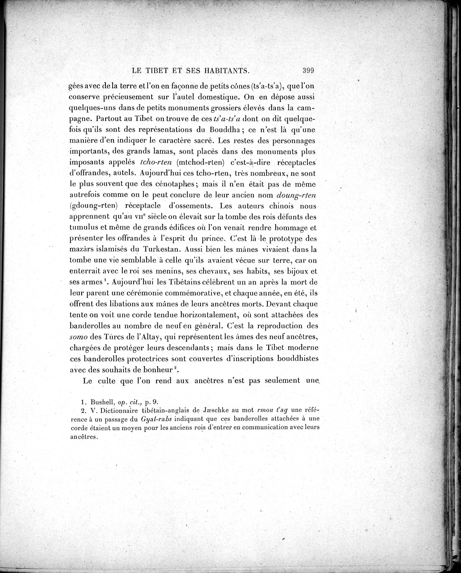Mission Scientifique dans la Haute Asie 1890-1895 : vol.2 / Page 425 (Grayscale High Resolution Image)