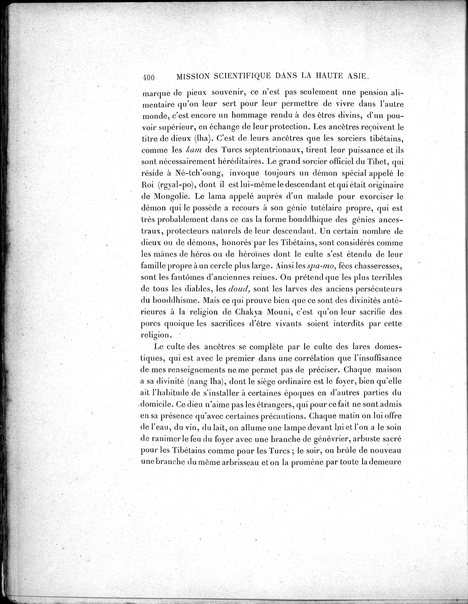 Mission Scientifique dans la Haute Asie 1890-1895 : vol.2 / 426 ページ（白黒高解像度画像）