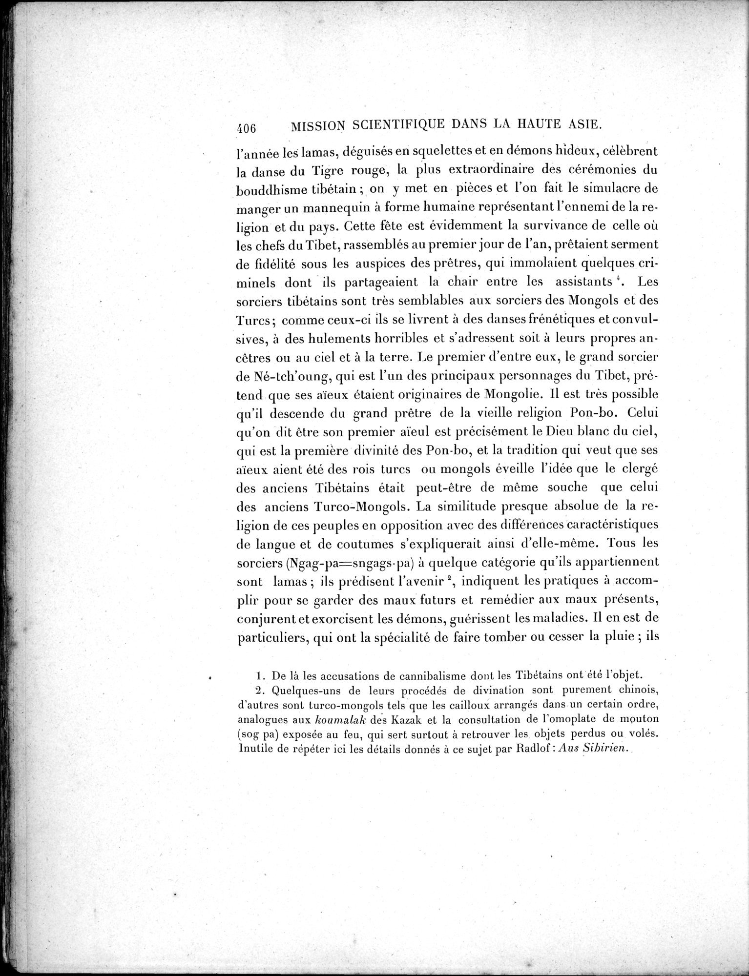 Mission Scientifique dans la Haute Asie 1890-1895 : vol.2 / 432 ページ（白黒高解像度画像）