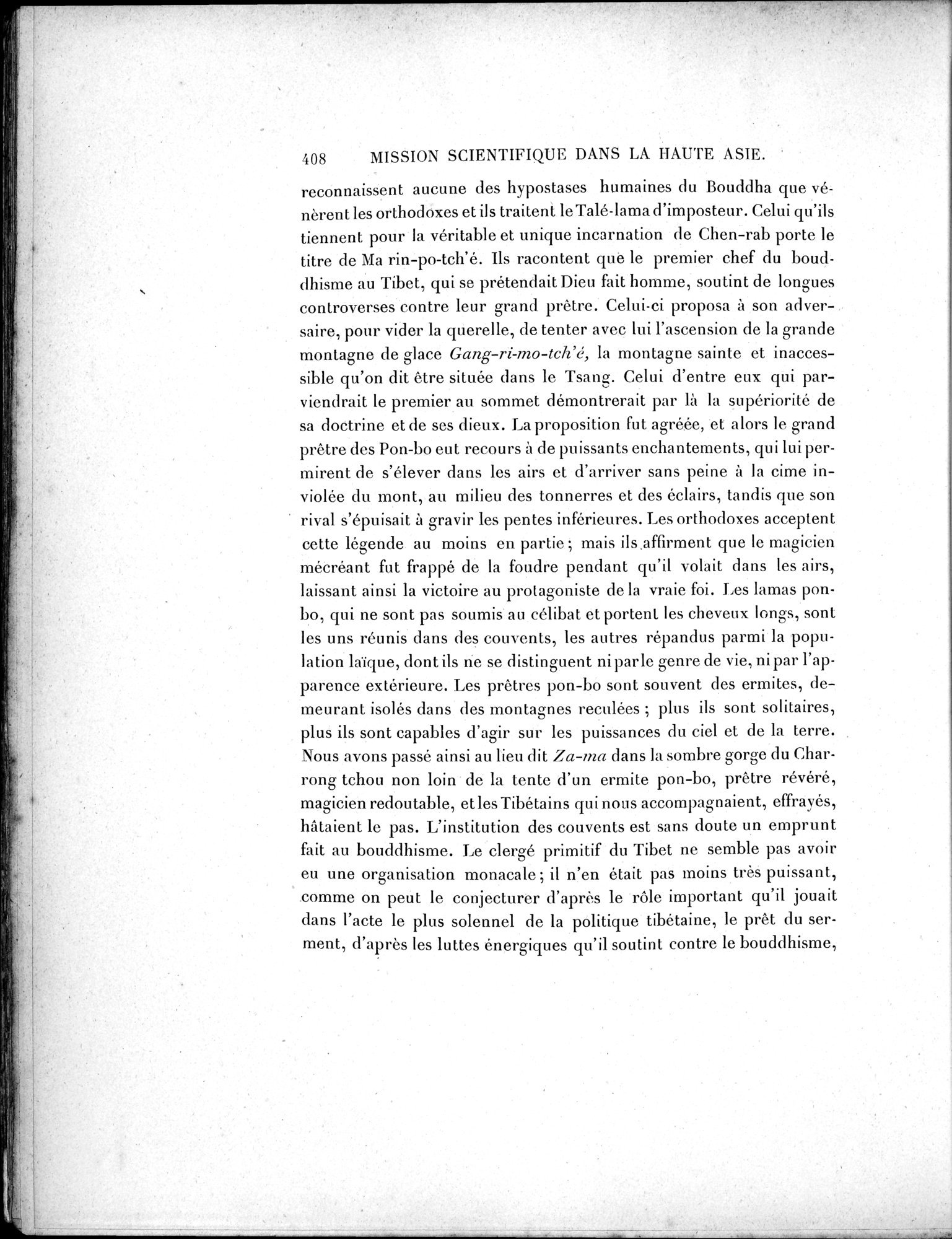 Mission Scientifique dans la Haute Asie 1890-1895 : vol.2 / 434 ページ（白黒高解像度画像）