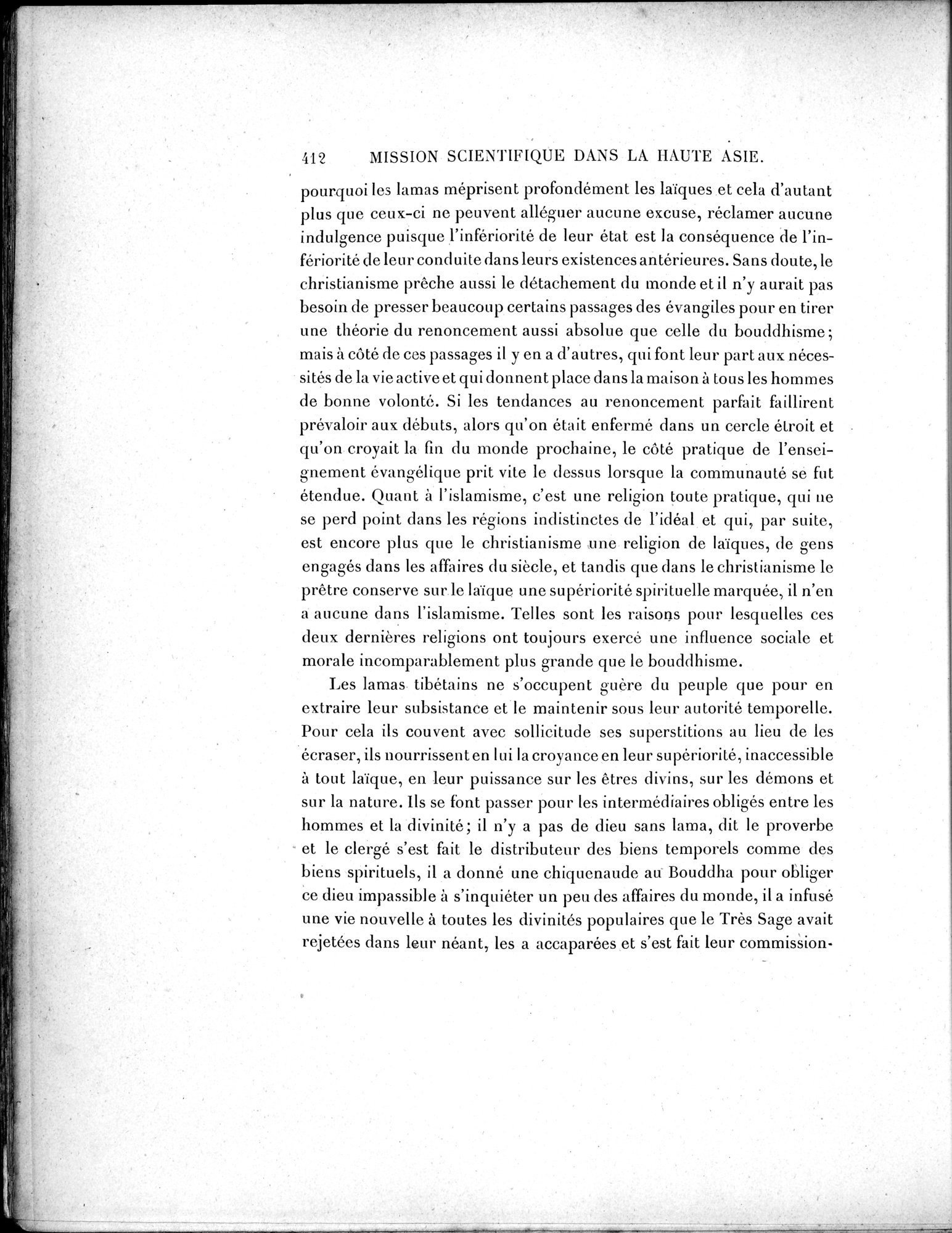 Mission Scientifique dans la Haute Asie 1890-1895 : vol.2 / 438 ページ（白黒高解像度画像）