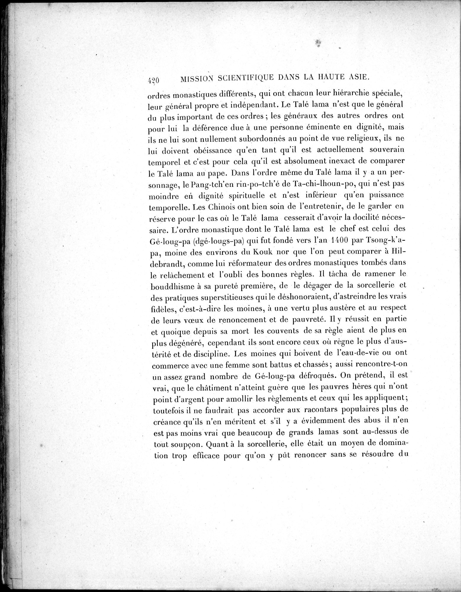 Mission Scientifique dans la Haute Asie 1890-1895 : vol.2 / Page 446 (Grayscale High Resolution Image)
