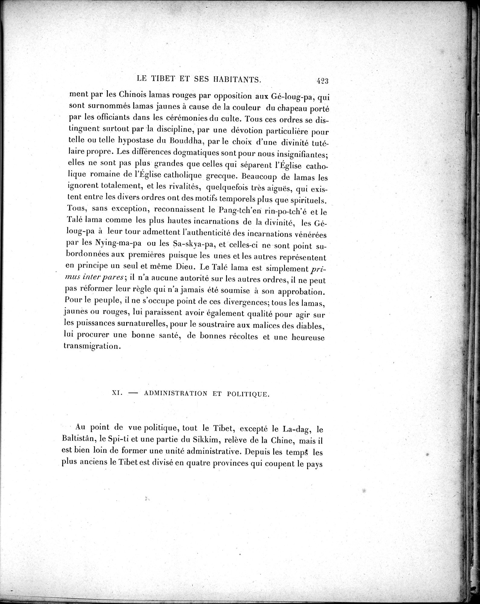 Mission Scientifique dans la Haute Asie 1890-1895 : vol.2 / Page 449 (Grayscale High Resolution Image)