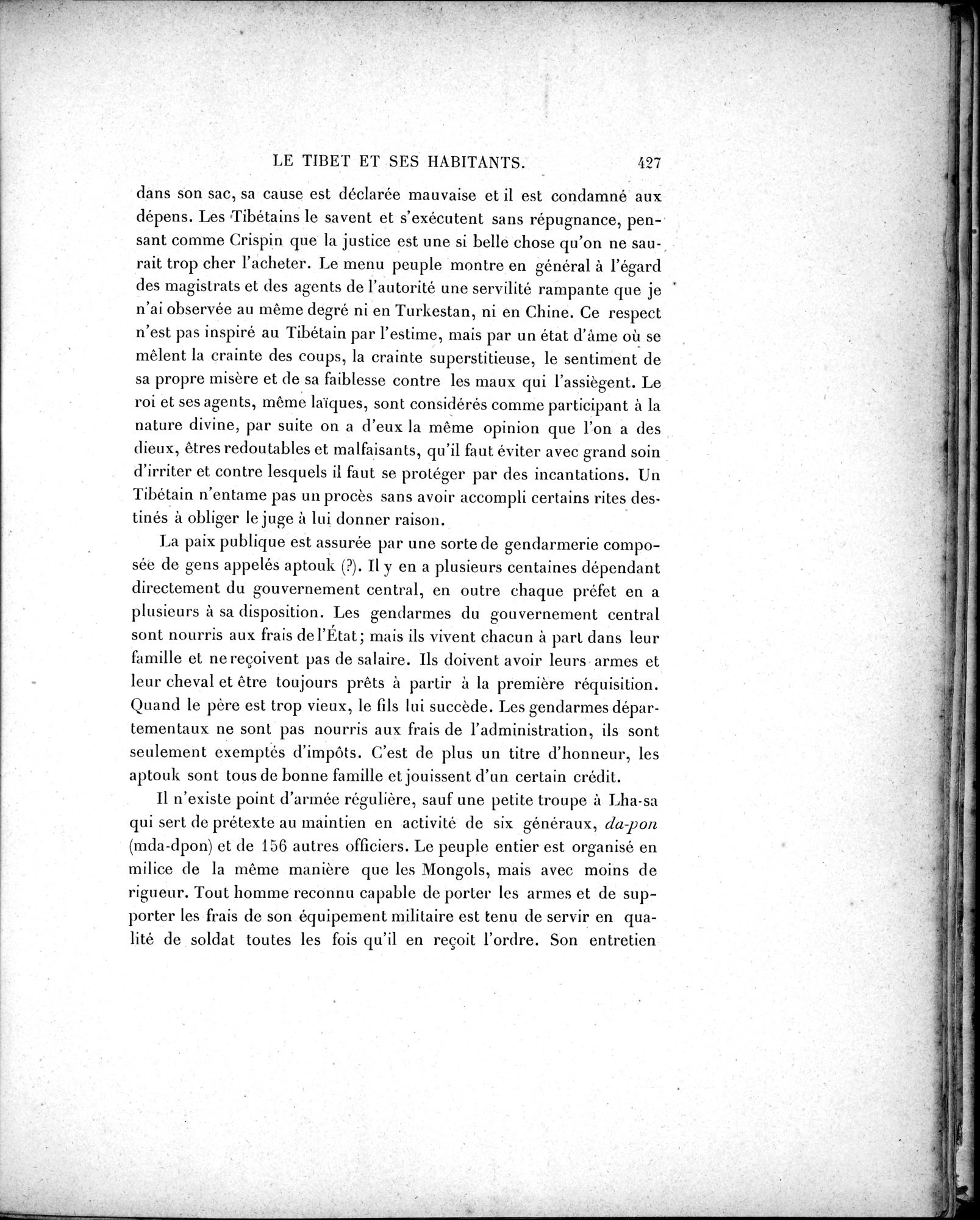 Mission Scientifique dans la Haute Asie 1890-1895 : vol.2 / Page 453 (Grayscale High Resolution Image)