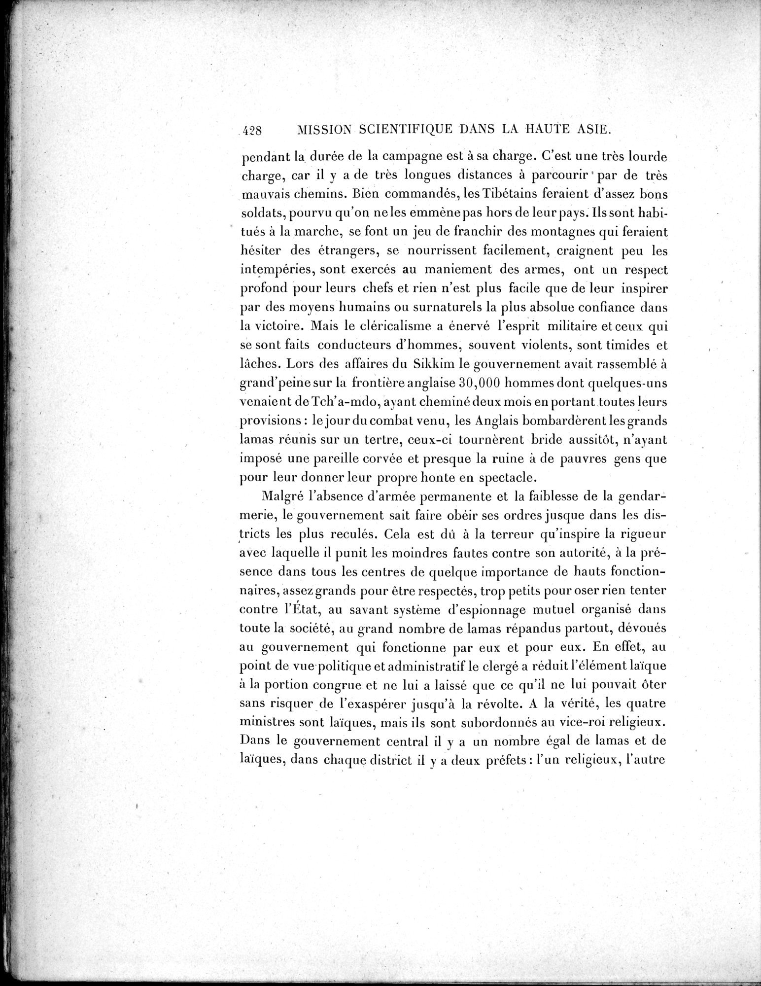 Mission Scientifique dans la Haute Asie 1890-1895 : vol.2 / 454 ページ（白黒高解像度画像）