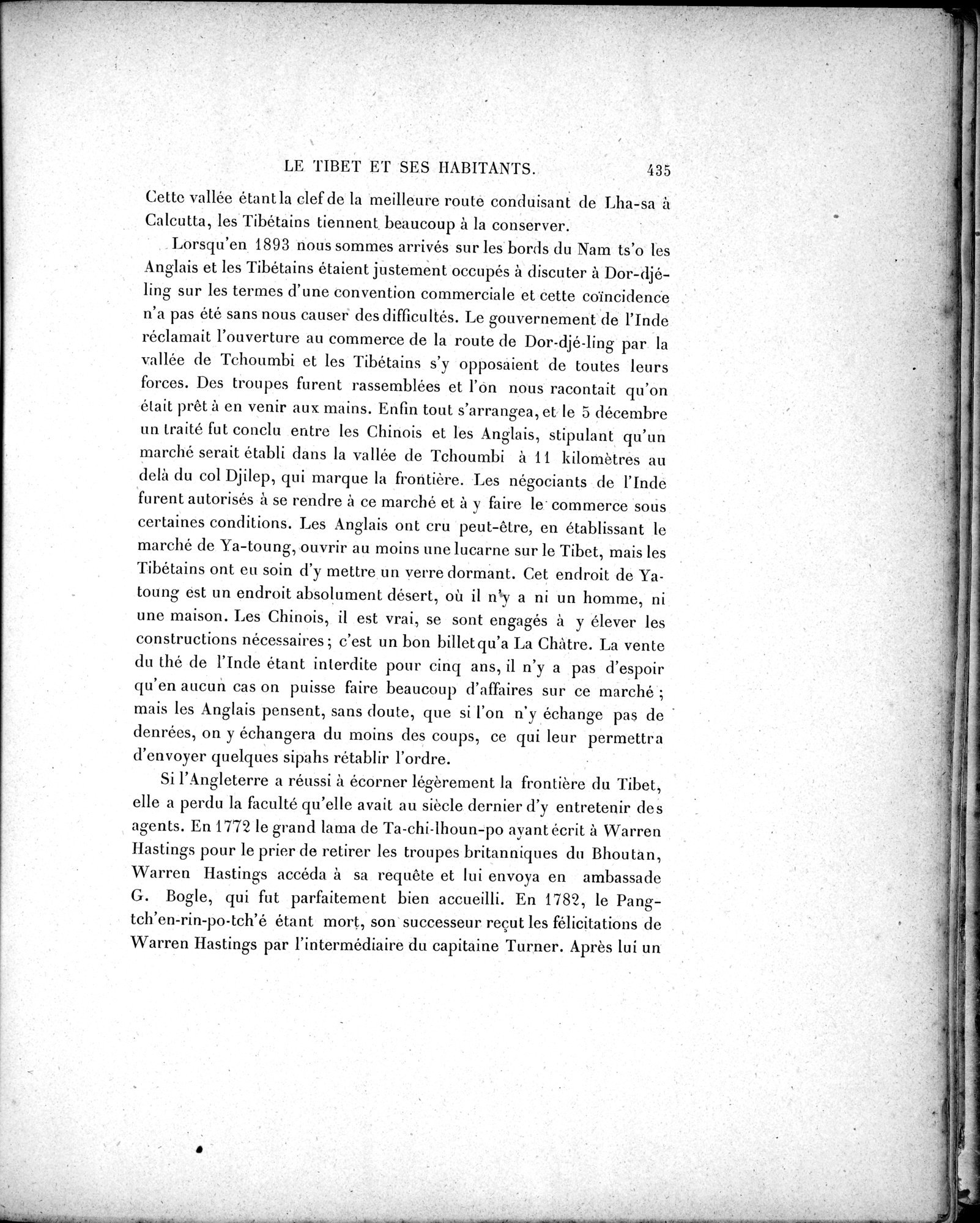 Mission Scientifique dans la Haute Asie 1890-1895 : vol.2 / 461 ページ（白黒高解像度画像）
