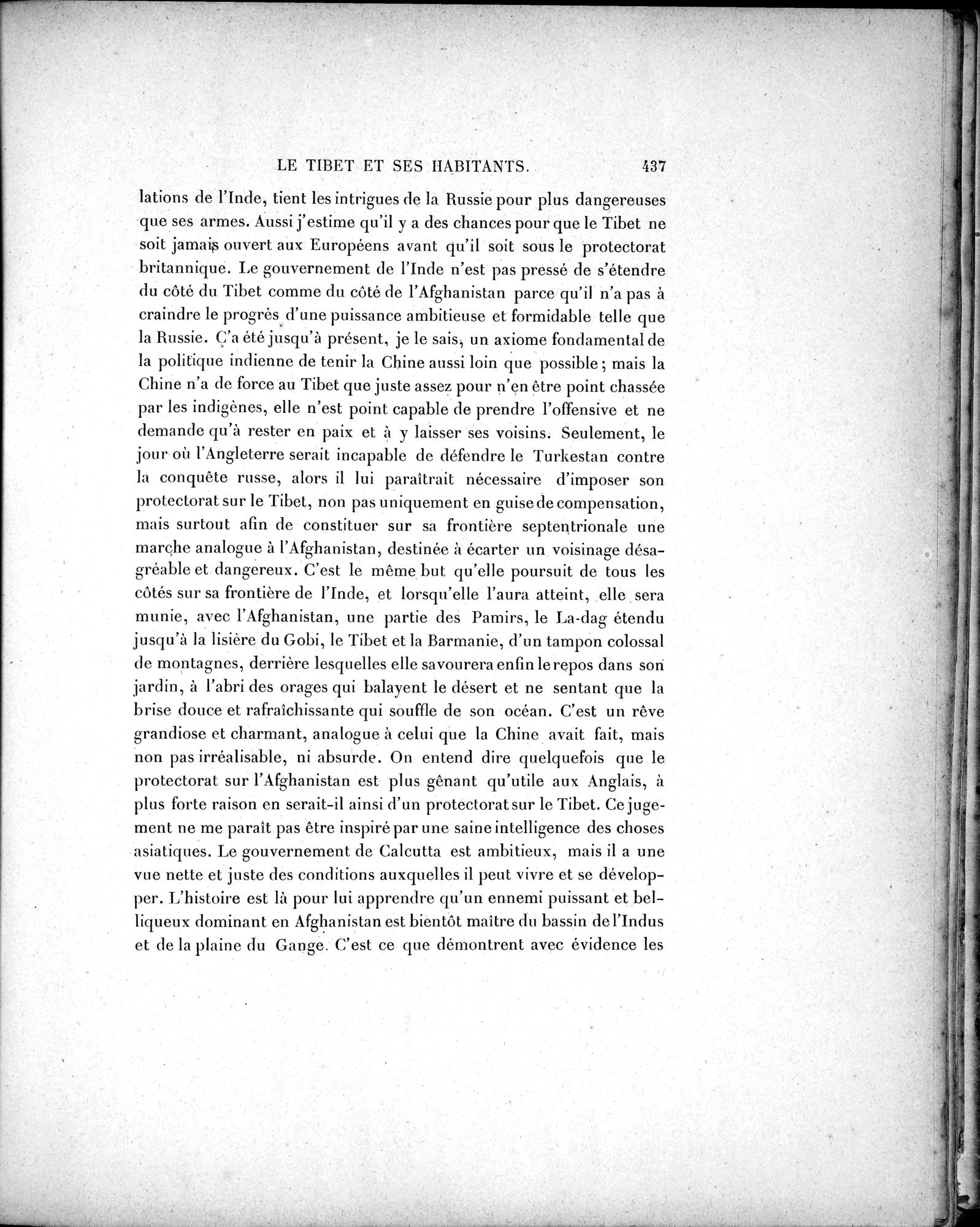 Mission Scientifique dans la Haute Asie 1890-1895 : vol.2 / 463 ページ（白黒高解像度画像）