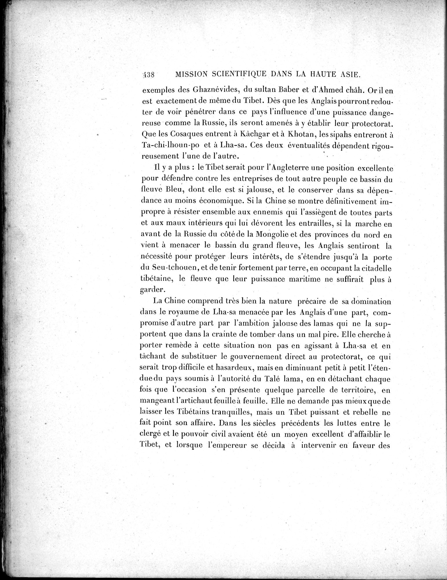 Mission Scientifique dans la Haute Asie 1890-1895 : vol.2 / Page 464 (Grayscale High Resolution Image)