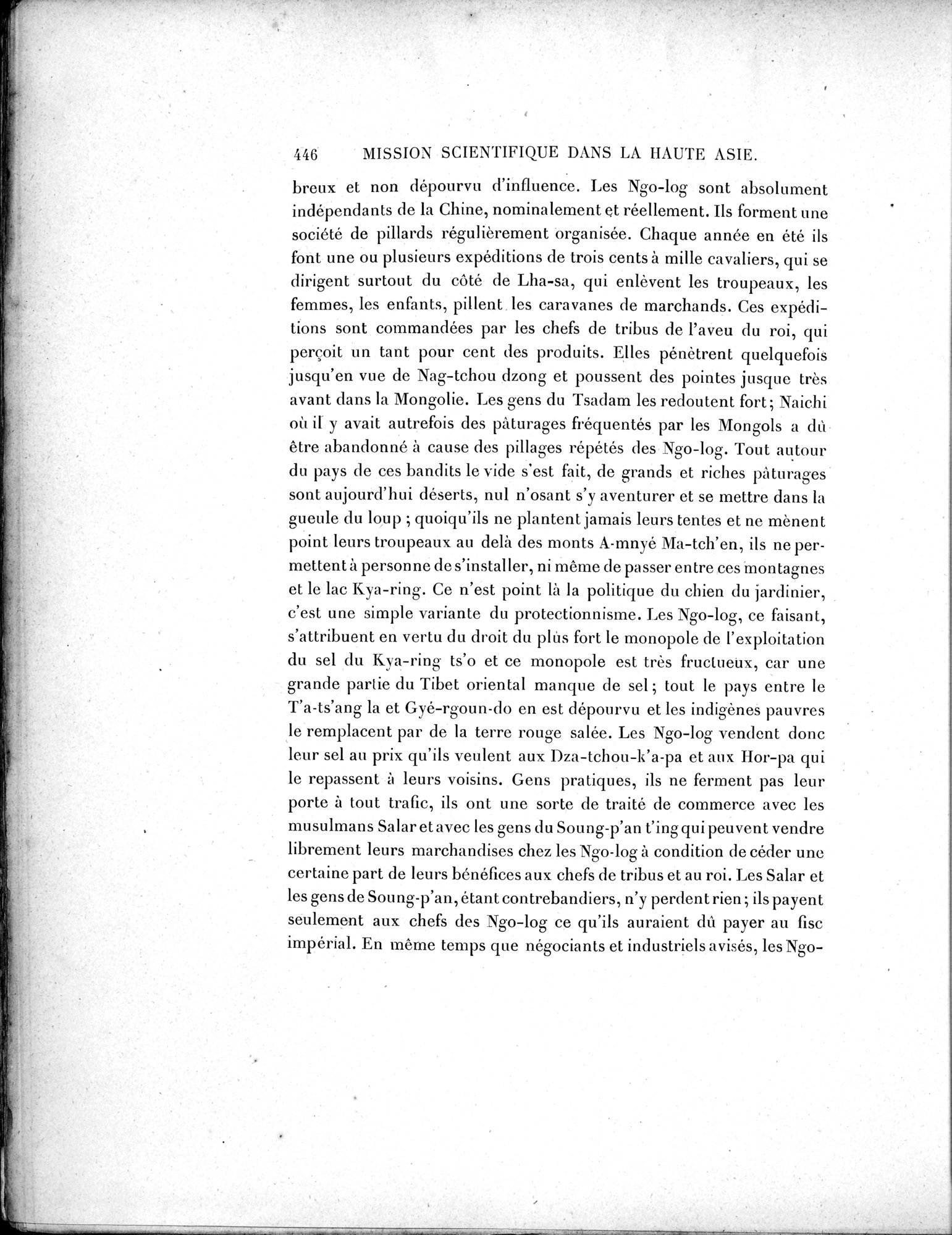 Mission Scientifique dans la Haute Asie 1890-1895 : vol.2 / 472 ページ（白黒高解像度画像）