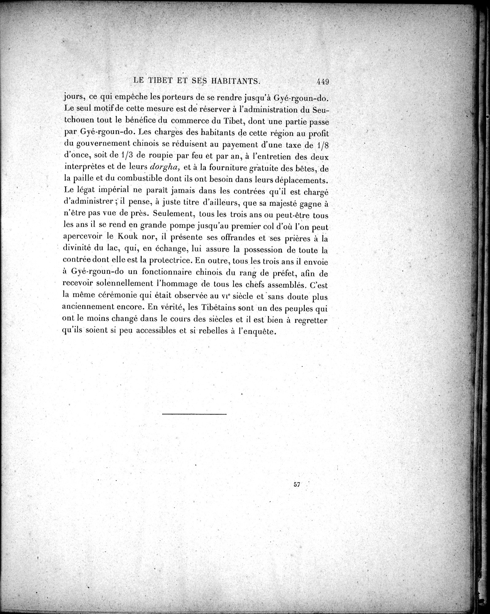 Mission Scientifique dans la Haute Asie 1890-1895 : vol.2 / 475 ページ（白黒高解像度画像）