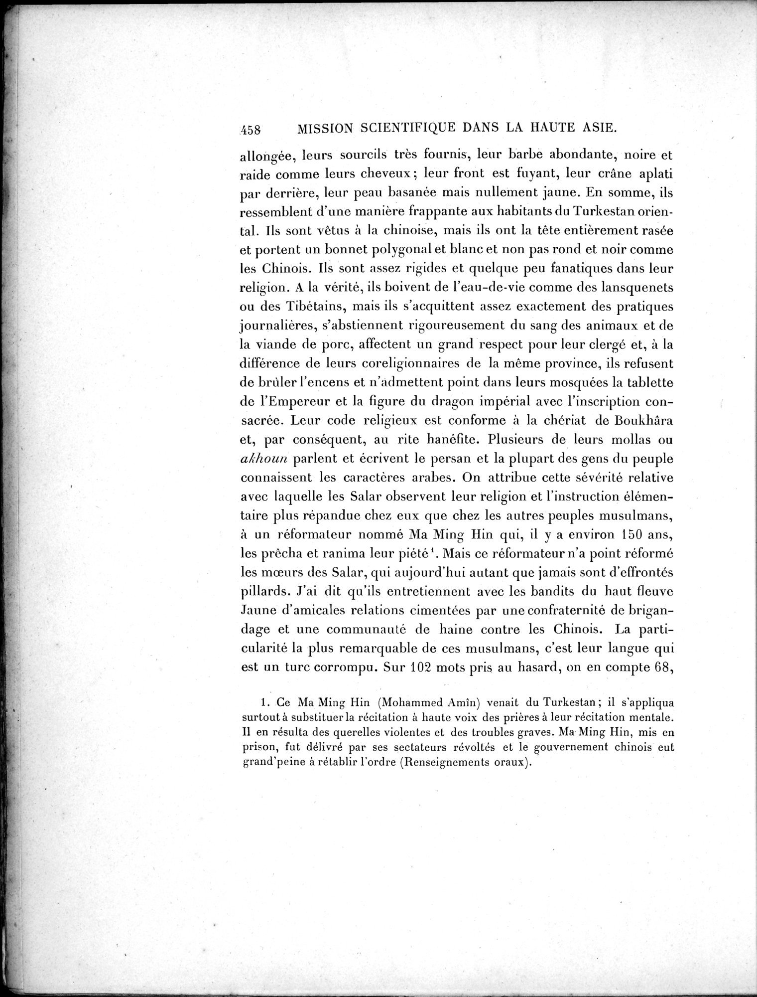 Mission Scientifique dans la Haute Asie 1890-1895 : vol.2 / Page 484 (Grayscale High Resolution Image)