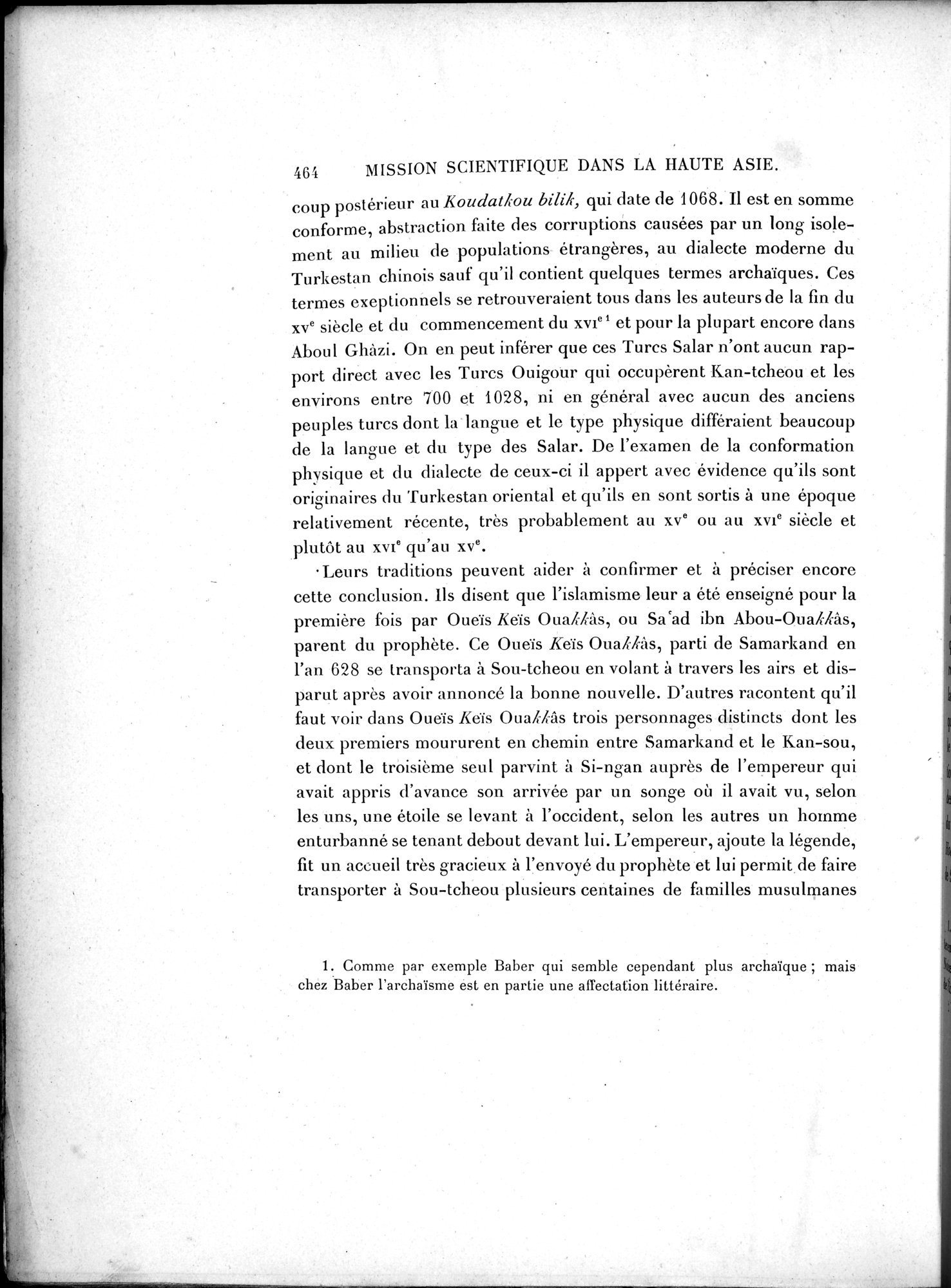 Mission Scientifique dans la Haute Asie 1890-1895 : vol.2 / Page 490 (Grayscale High Resolution Image)