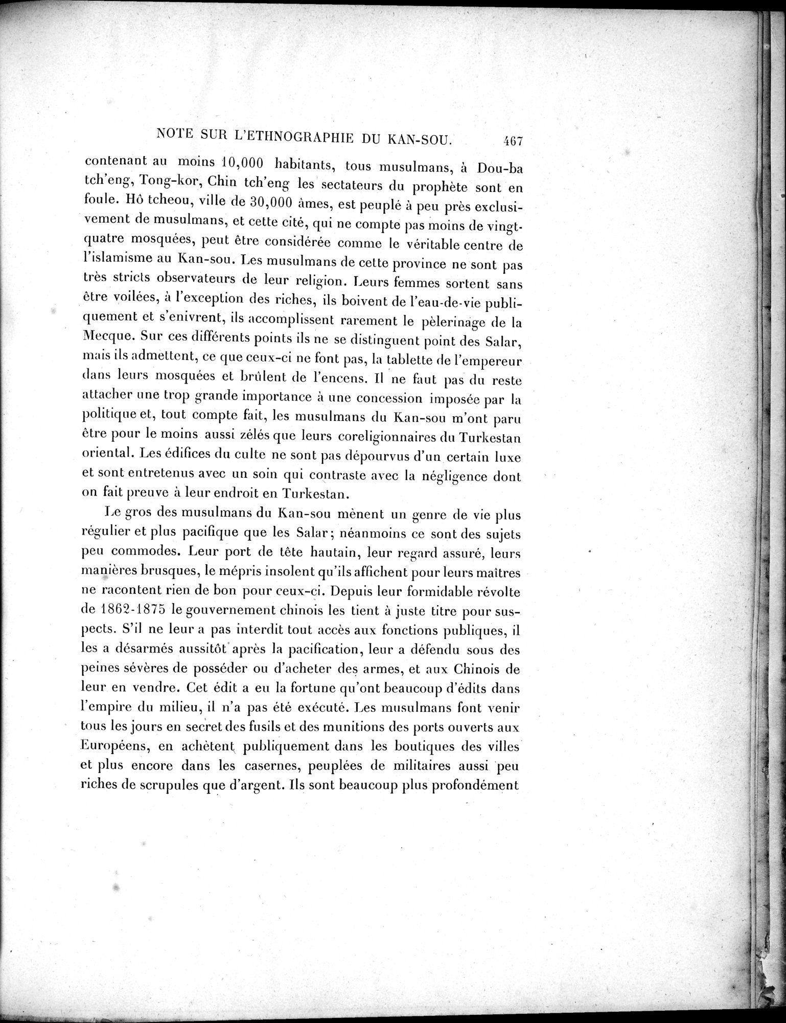 Mission Scientifique dans la Haute Asie 1890-1895 : vol.2 / Page 493 (Grayscale High Resolution Image)