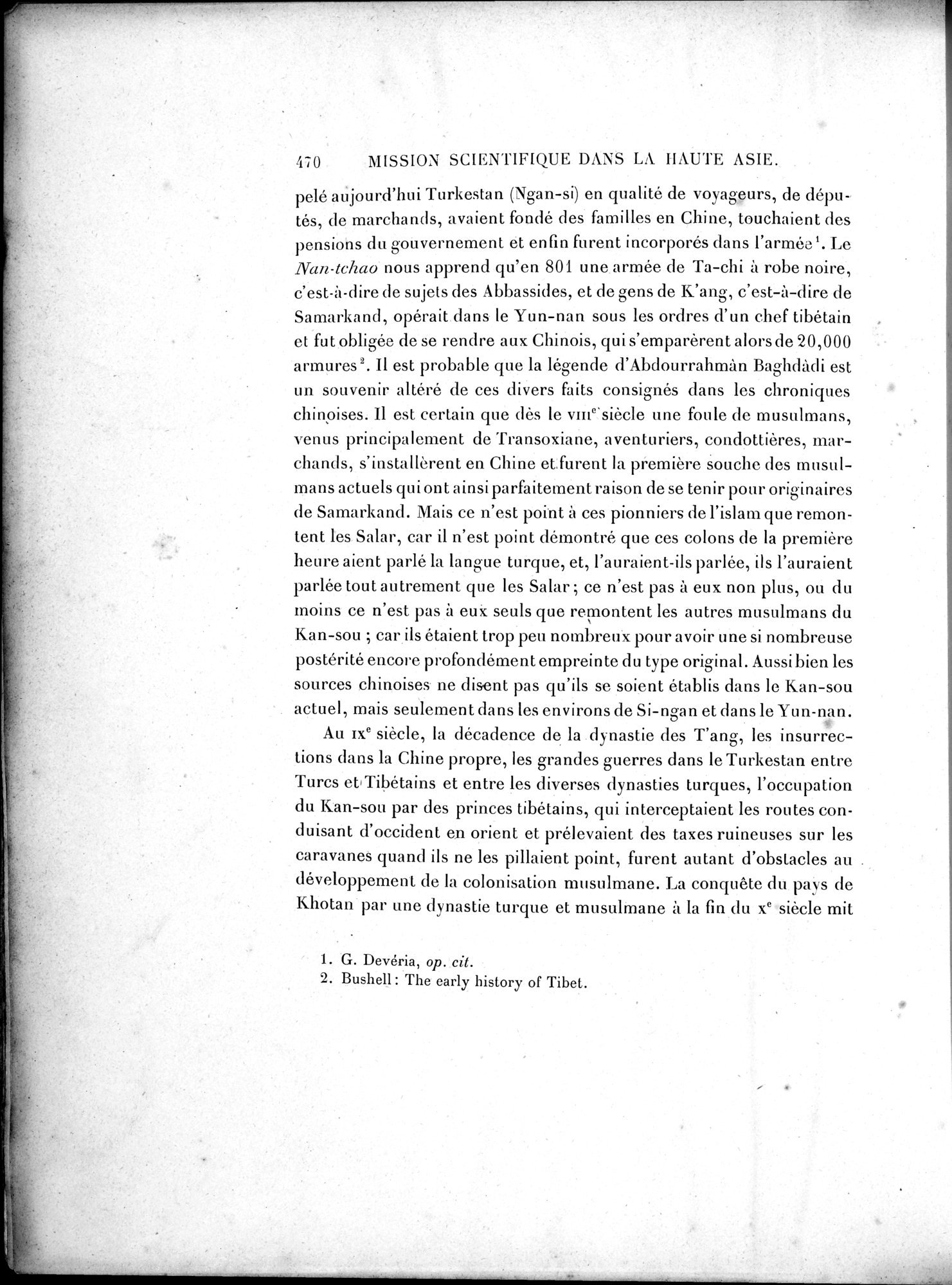 Mission Scientifique dans la Haute Asie 1890-1895 : vol.2 / Page 496 (Grayscale High Resolution Image)