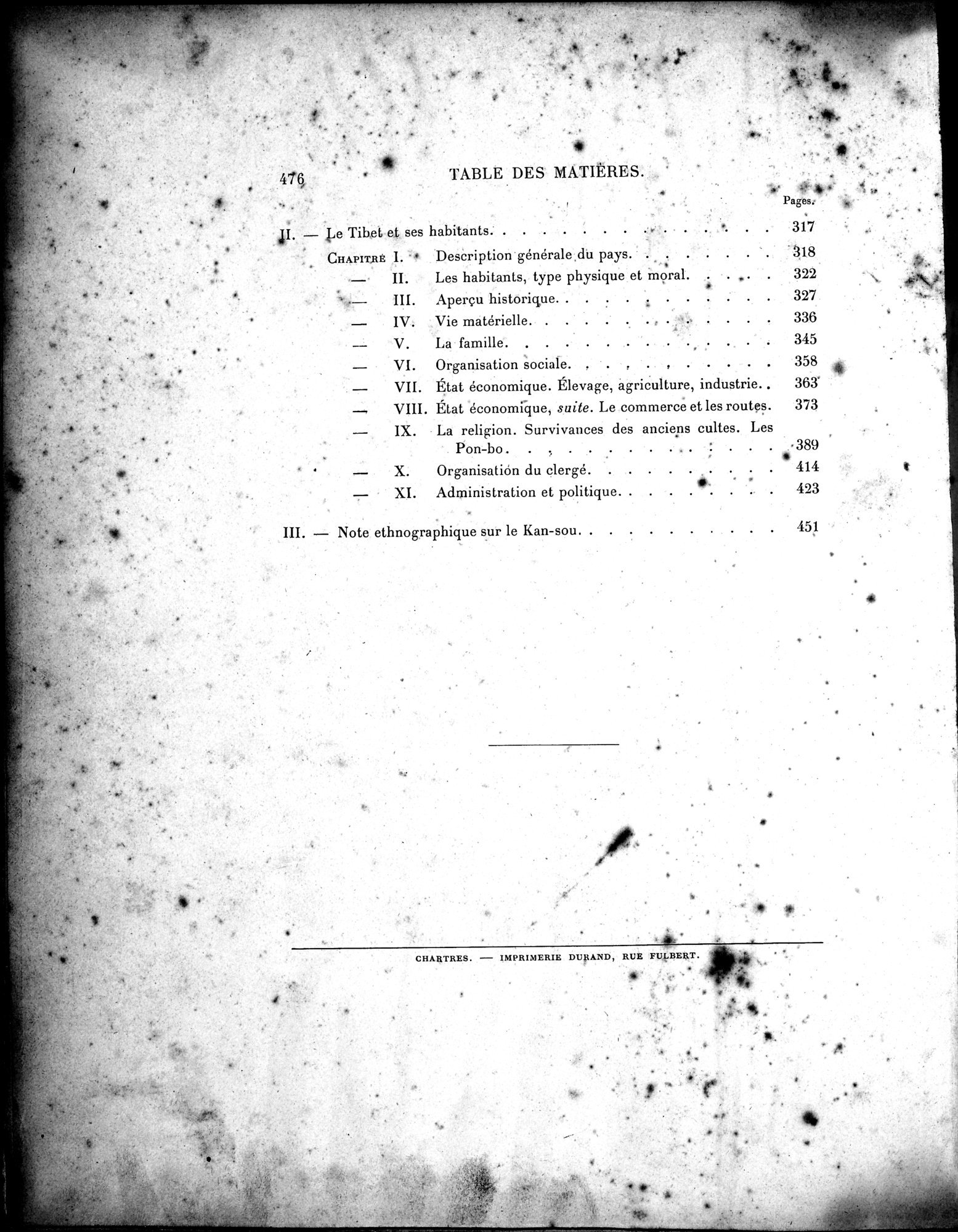Mission Scientifique dans la Haute Asie 1890-1895 : vol.2 / 502 ページ（白黒高解像度画像）