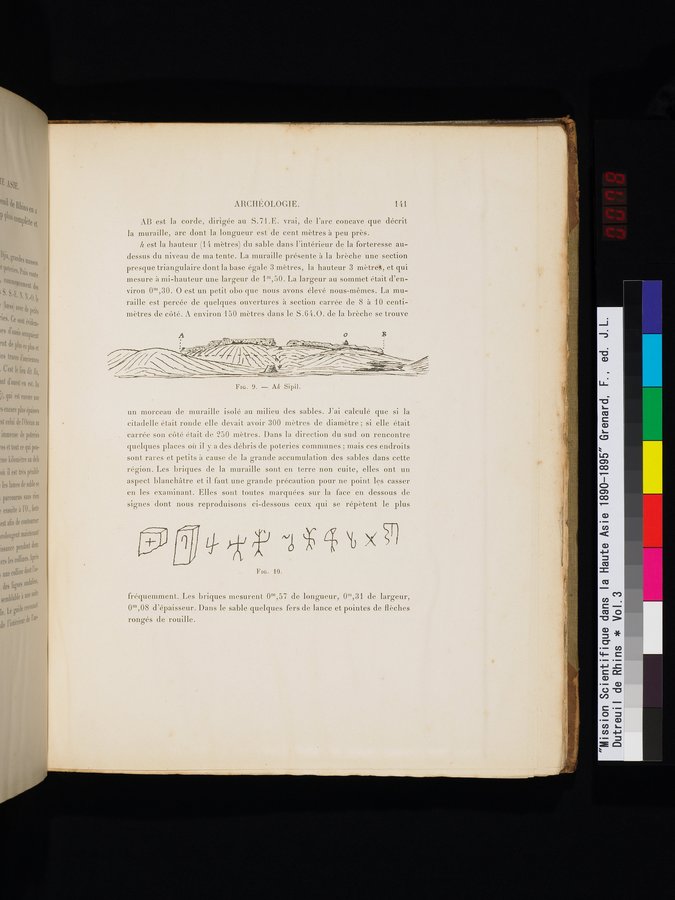 Mission Scientifique dans la Haute Asie 1890-1895 : vol.3 / 157 ページ（カラー画像）