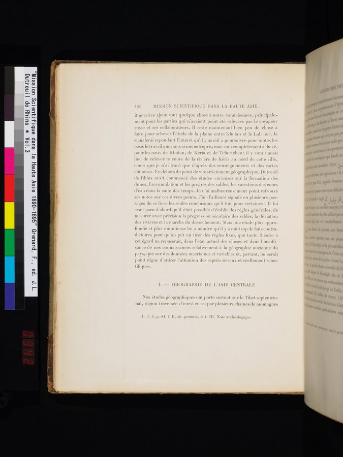 Mission Scientifique dans la Haute Asie 1890-1895 : vol.3 / 174 ページ（カラー画像）
