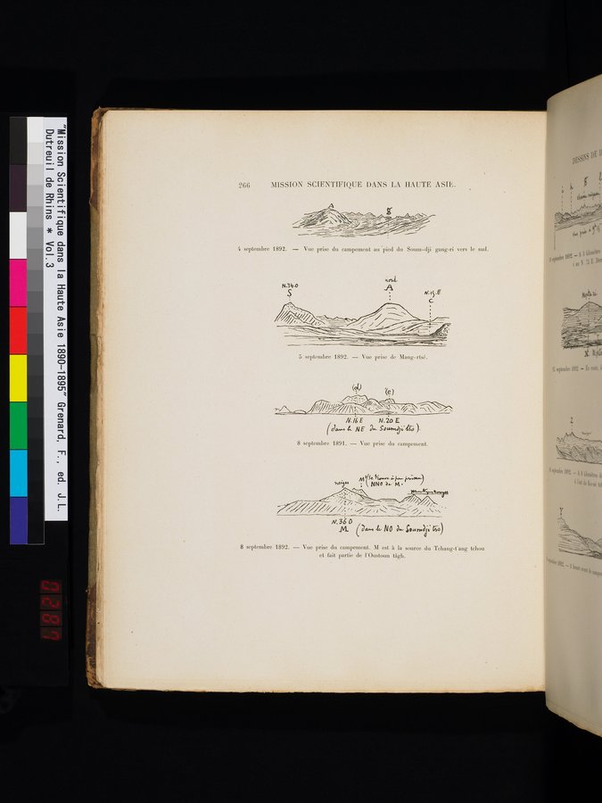 Mission Scientifique dans la Haute Asie 1890-1895 : vol.3 / 284 ページ（カラー画像）
