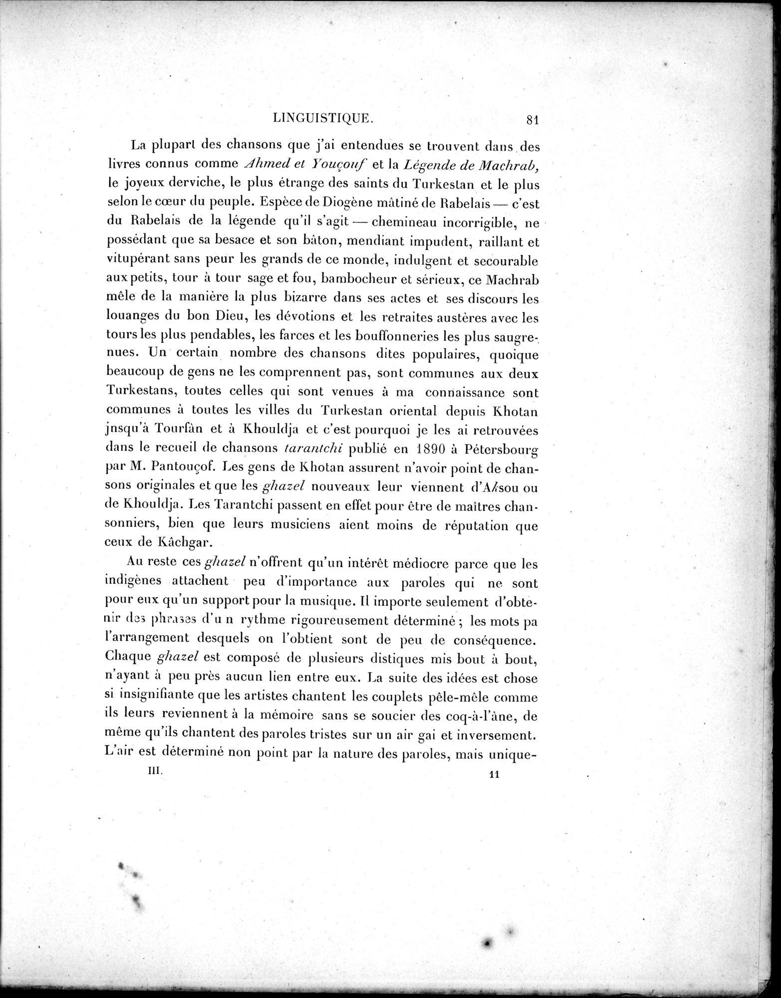 Mission Scientifique dans la Haute Asie 1890-1895 : vol.3 / Page 91 (Grayscale High Resolution Image)