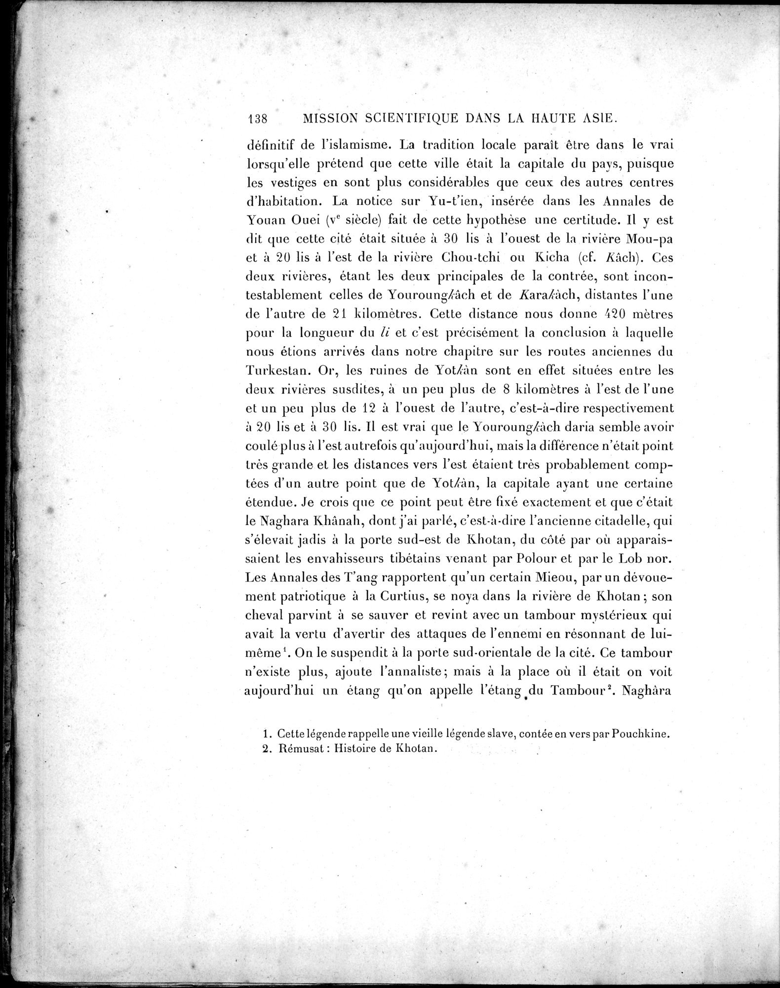 Mission Scientifique dans la Haute Asie 1890-1895 : vol.3 / 154 ページ（白黒高解像度画像）