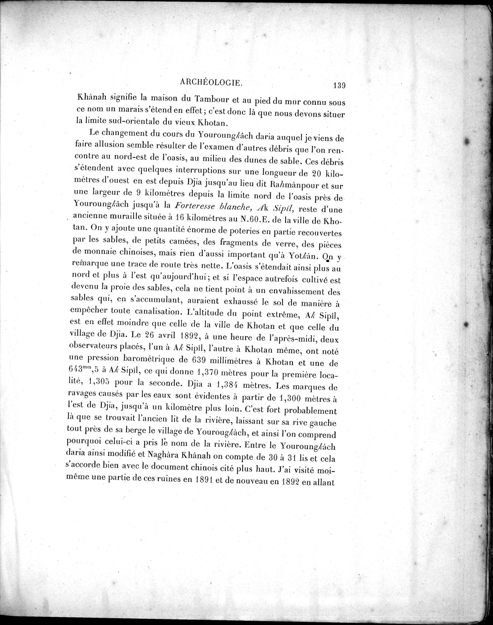 Mission Scientifique dans la Haute Asie 1890-1895 : vol.3 / 155 ページ（白黒高解像度画像）