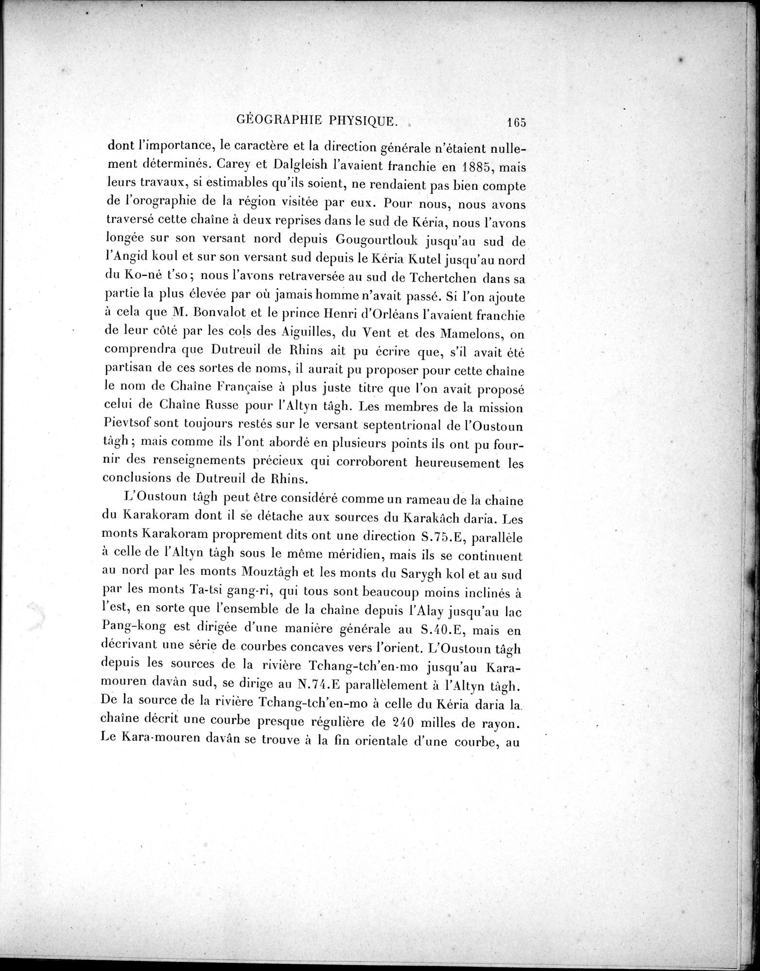 Mission Scientifique dans la Haute Asie 1890-1895 : vol.3 / 183 ページ（白黒高解像度画像）