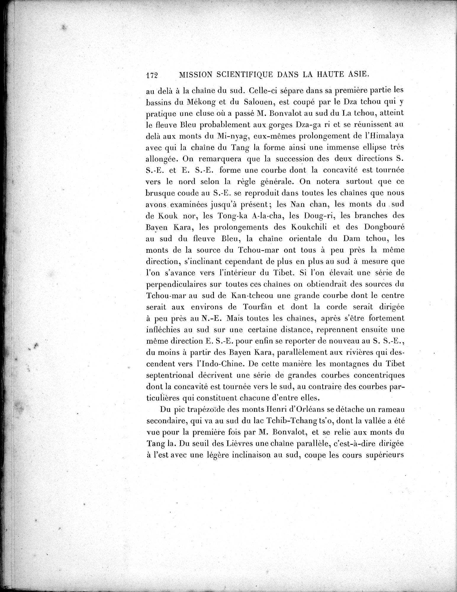 Mission Scientifique dans la Haute Asie 1890-1895 : vol.3 / 190 ページ（白黒高解像度画像）