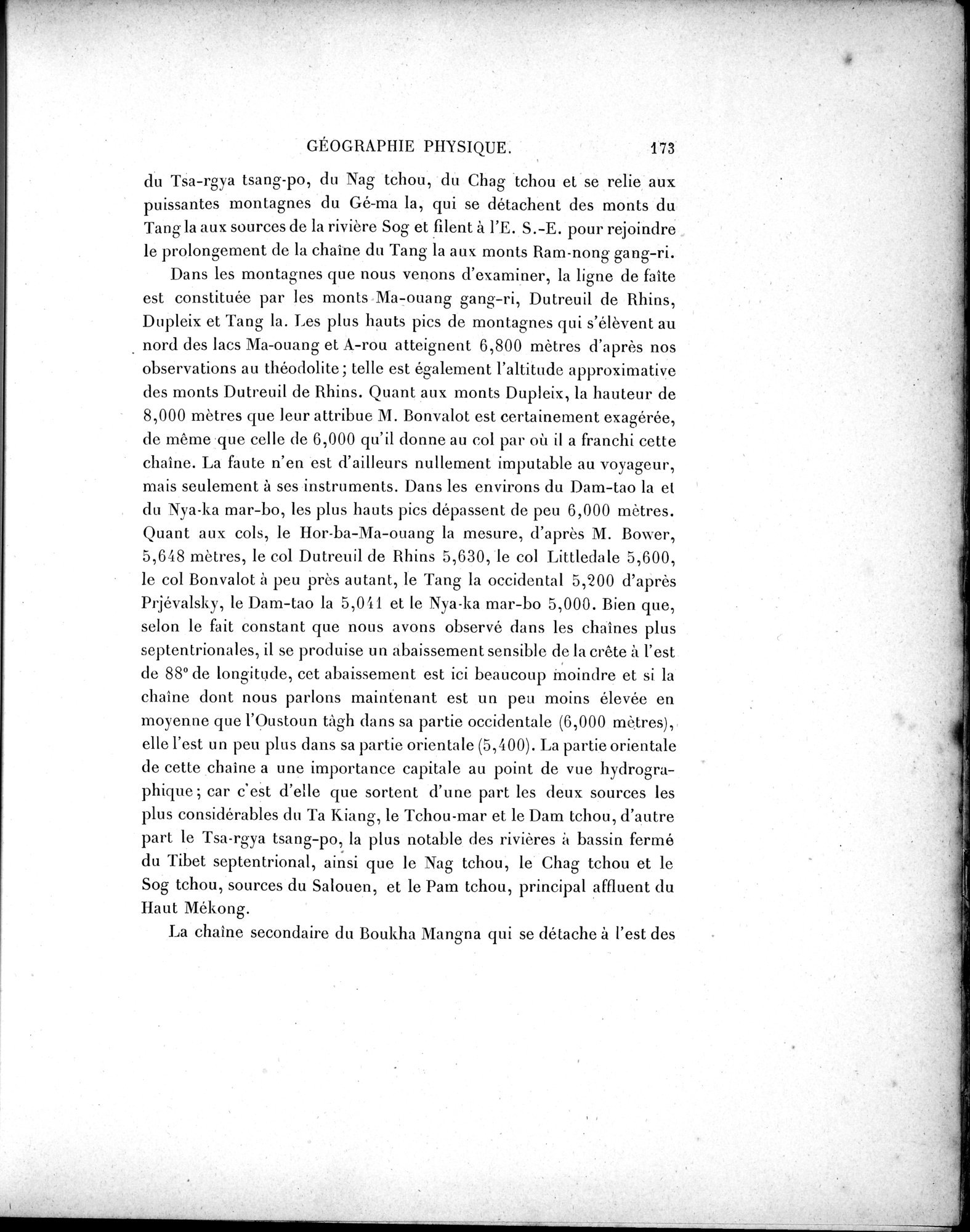 Mission Scientifique dans la Haute Asie 1890-1895 : vol.3 / 191 ページ（白黒高解像度画像）