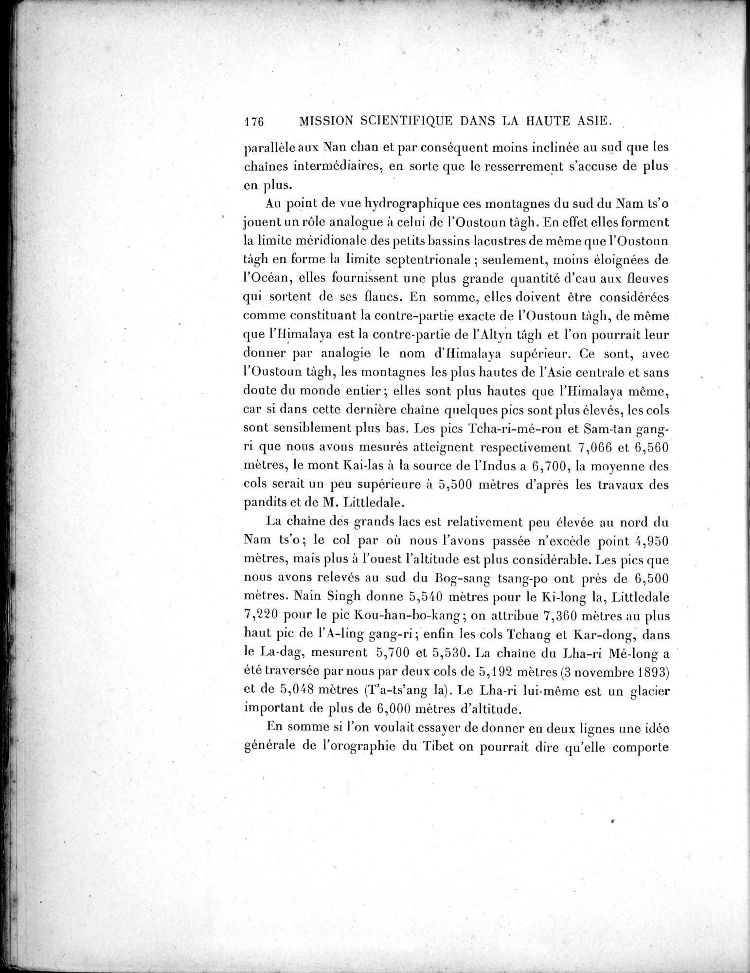 Mission Scientifique dans la Haute Asie 1890-1895 : vol.3 / 194 ページ（白黒高解像度画像）