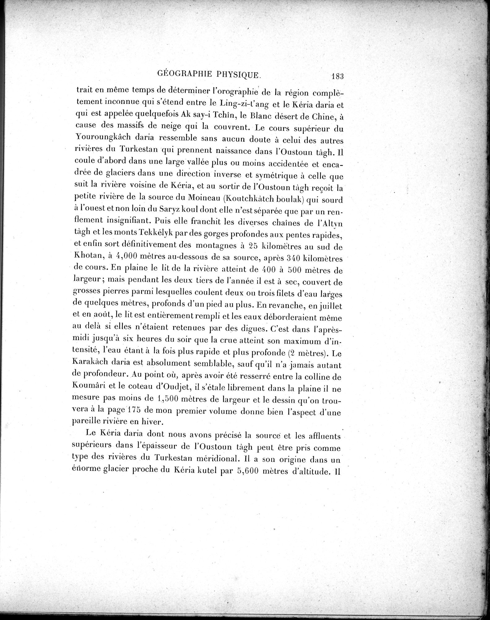 Mission Scientifique dans la Haute Asie 1890-1895 : vol.3 / 201 ページ（白黒高解像度画像）
