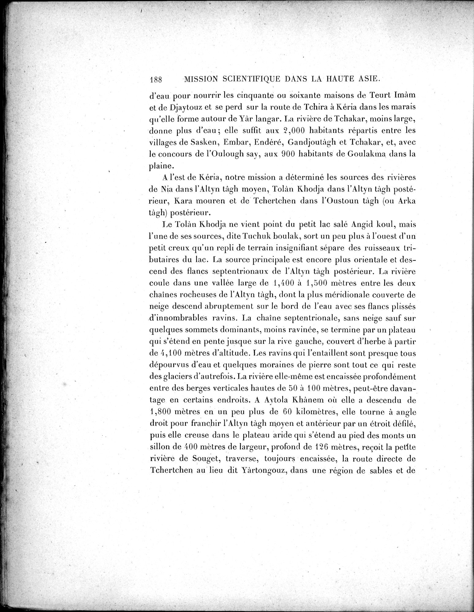 Mission Scientifique dans la Haute Asie 1890-1895 : vol.3 / 206 ページ（白黒高解像度画像）