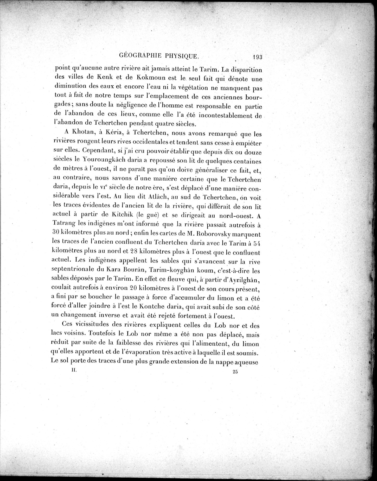 Mission Scientifique dans la Haute Asie 1890-1895 : vol.3 / 211 ページ（白黒高解像度画像）