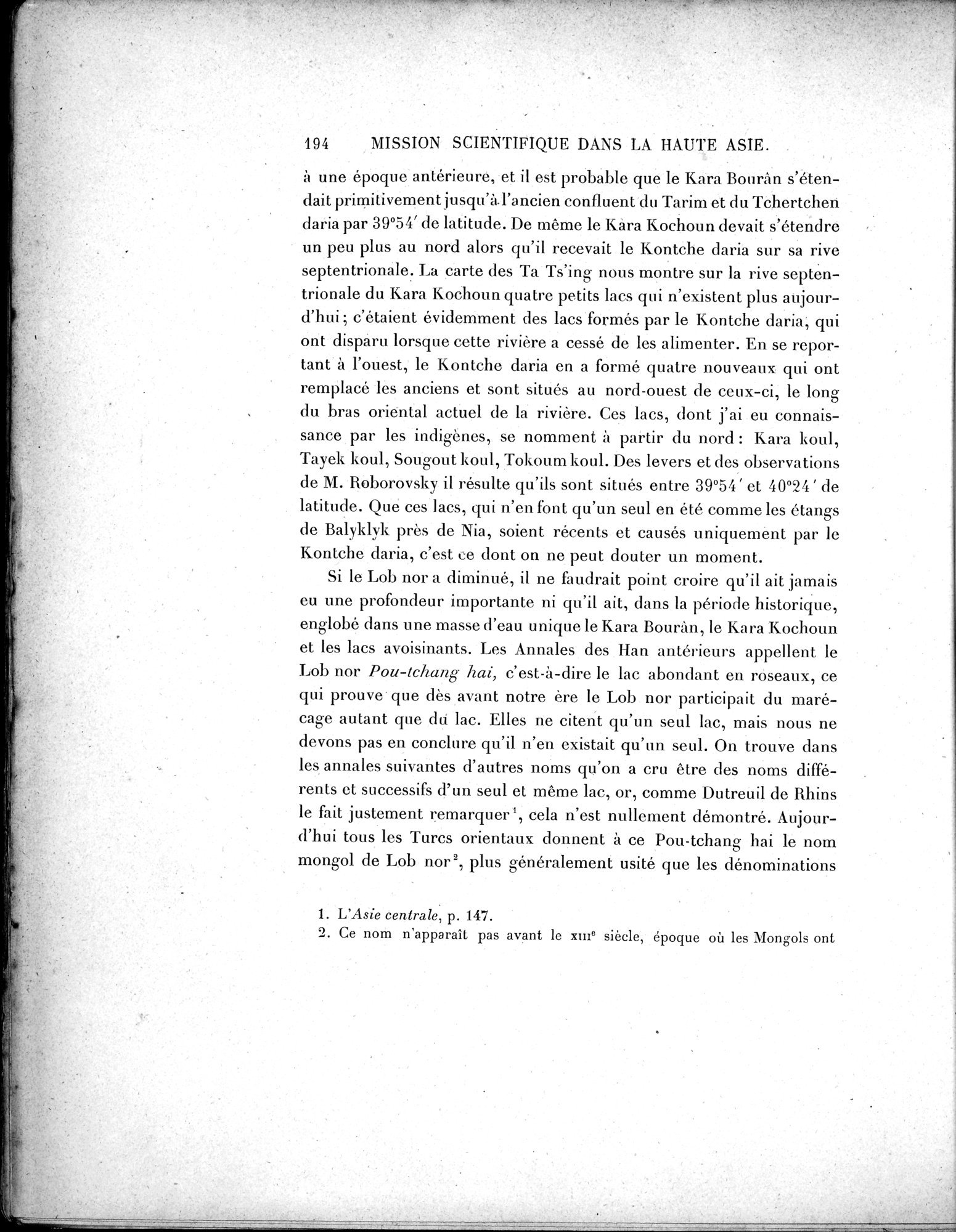 Mission Scientifique dans la Haute Asie 1890-1895 : vol.3 / Page 212 (Grayscale High Resolution Image)