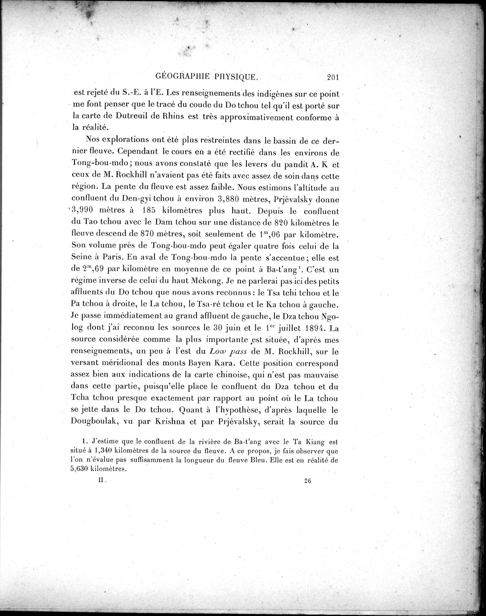 Mission Scientifique dans la Haute Asie 1890-1895 : vol.3 / 219 ページ（白黒高解像度画像）