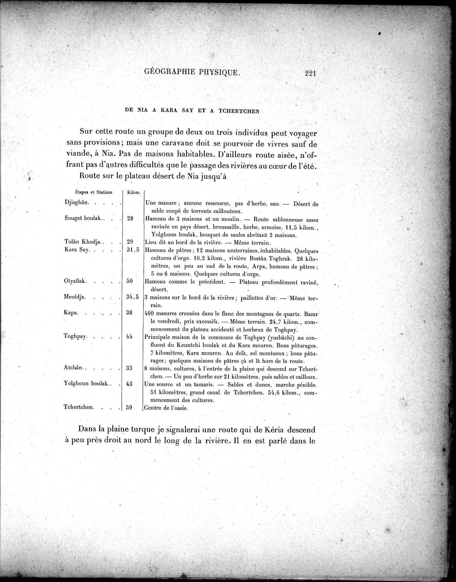 Mission Scientifique dans la Haute Asie 1890-1895 : vol.3 / Page 239 (Grayscale High Resolution Image)