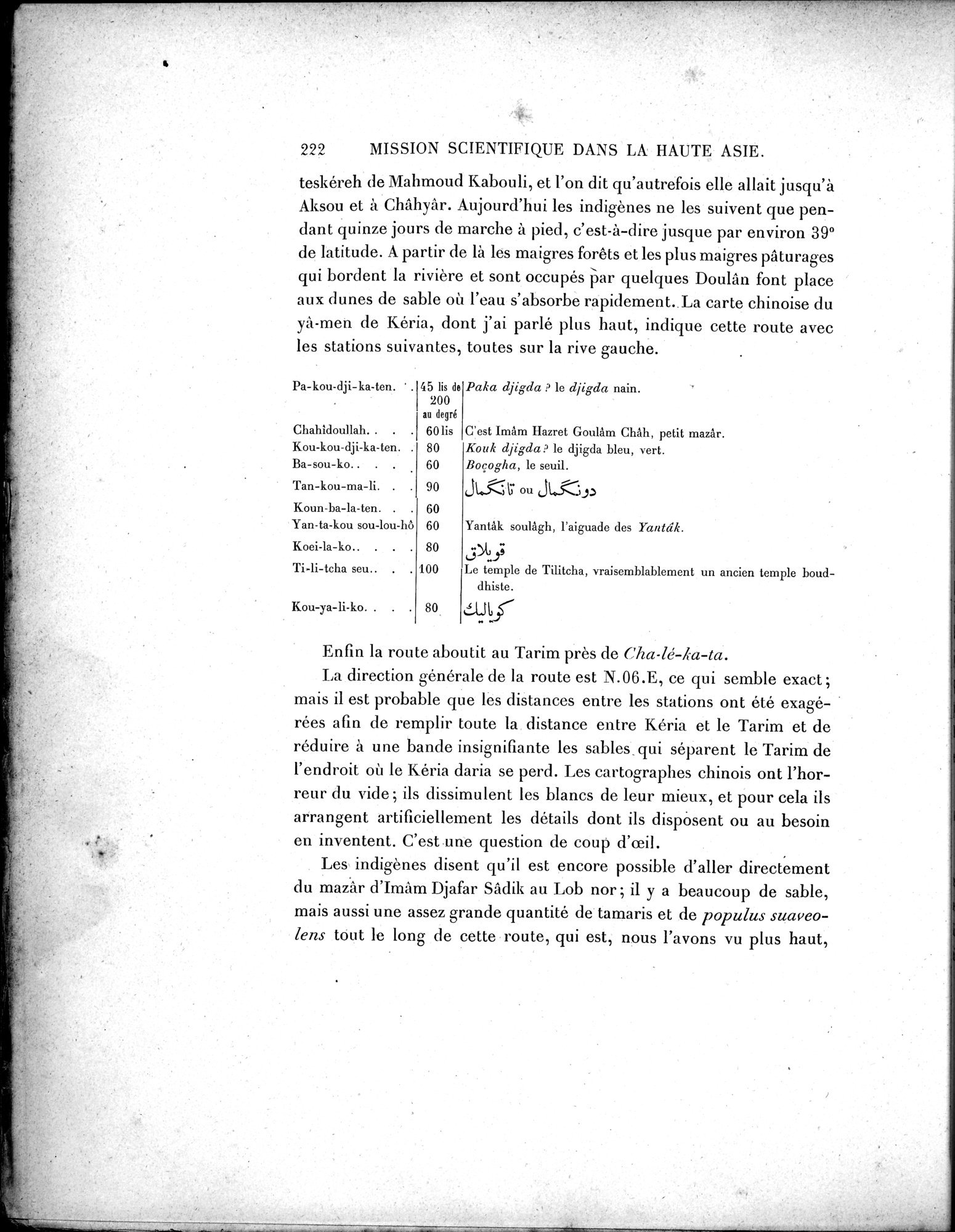 Mission Scientifique dans la Haute Asie 1890-1895 : vol.3 / Page 240 (Grayscale High Resolution Image)
