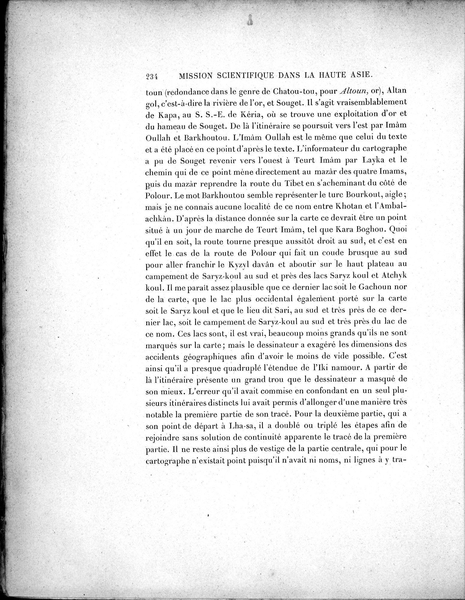 Mission Scientifique dans la Haute Asie 1890-1895 : vol.3 / 252 ページ（白黒高解像度画像）