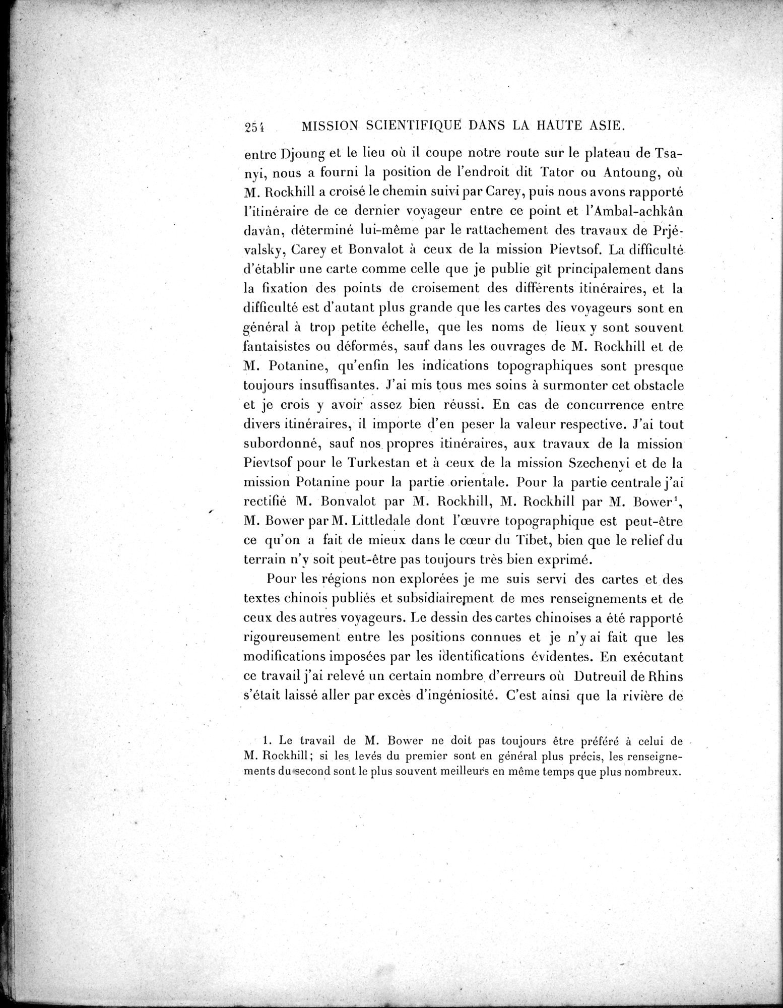 Mission Scientifique dans la Haute Asie 1890-1895 : vol.3 / 272 ページ（白黒高解像度画像）