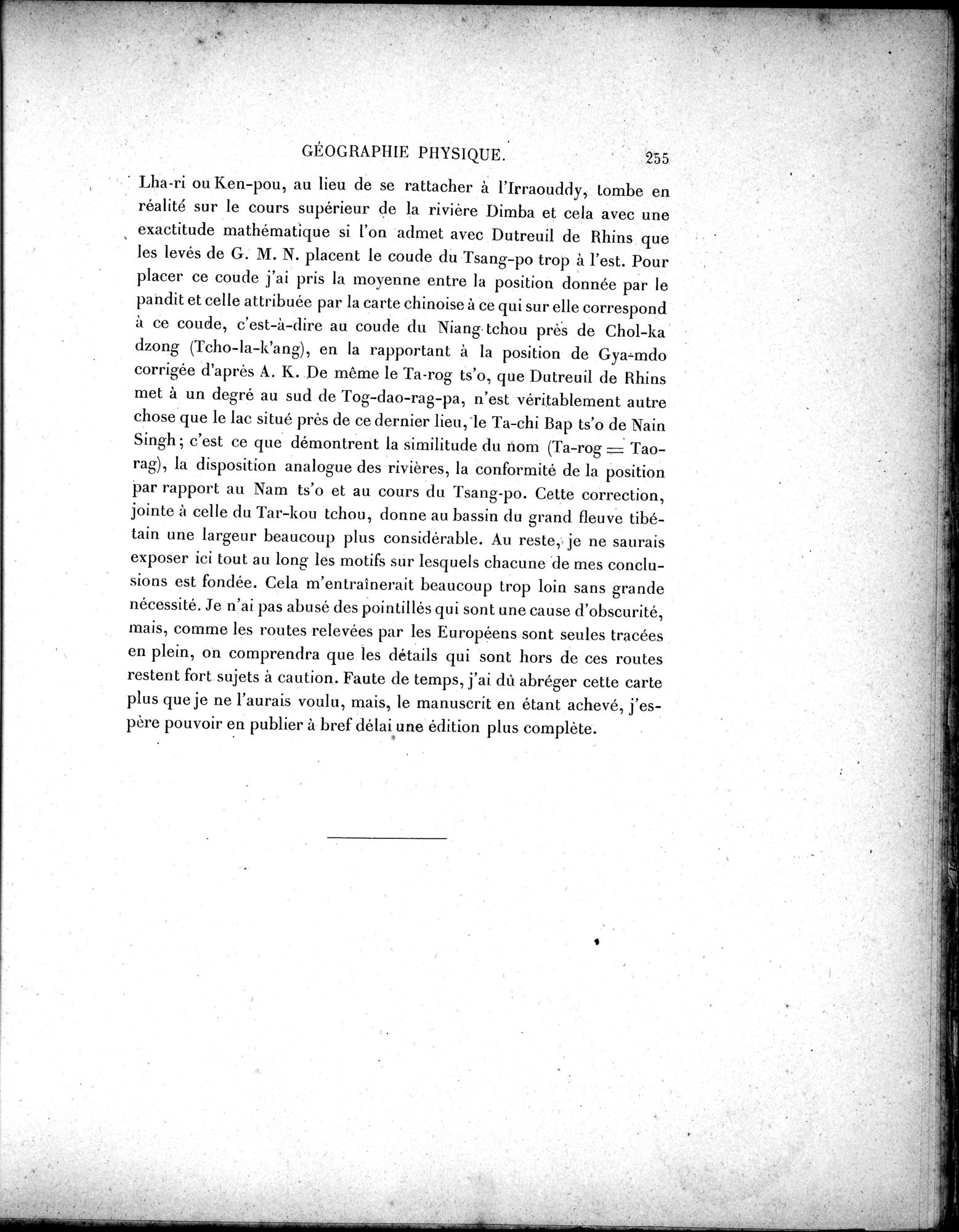 Mission Scientifique dans la Haute Asie 1890-1895 : vol.3 / 273 ページ（白黒高解像度画像）