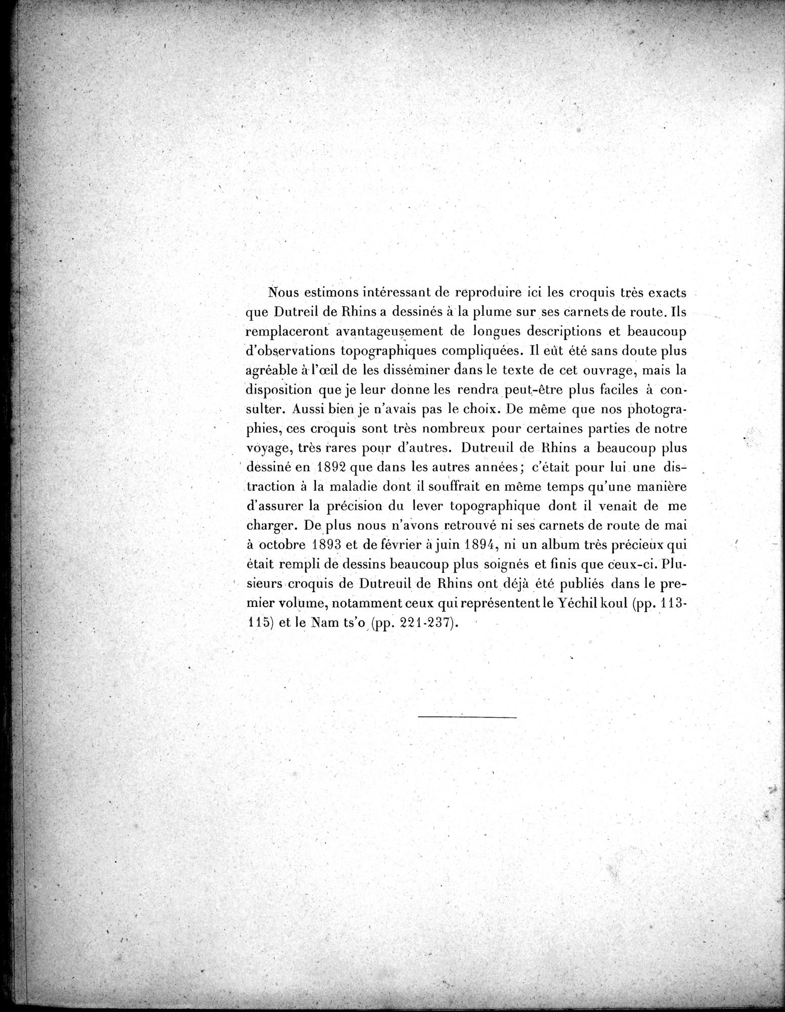 Mission Scientifique dans la Haute Asie 1890-1895 : vol.3 / Page 274 (Grayscale High Resolution Image)