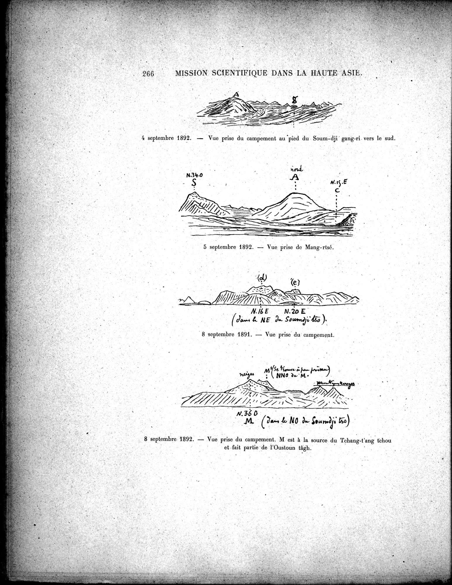 Mission Scientifique dans la Haute Asie 1890-1895 : vol.3 / 284 ページ（白黒高解像度画像）