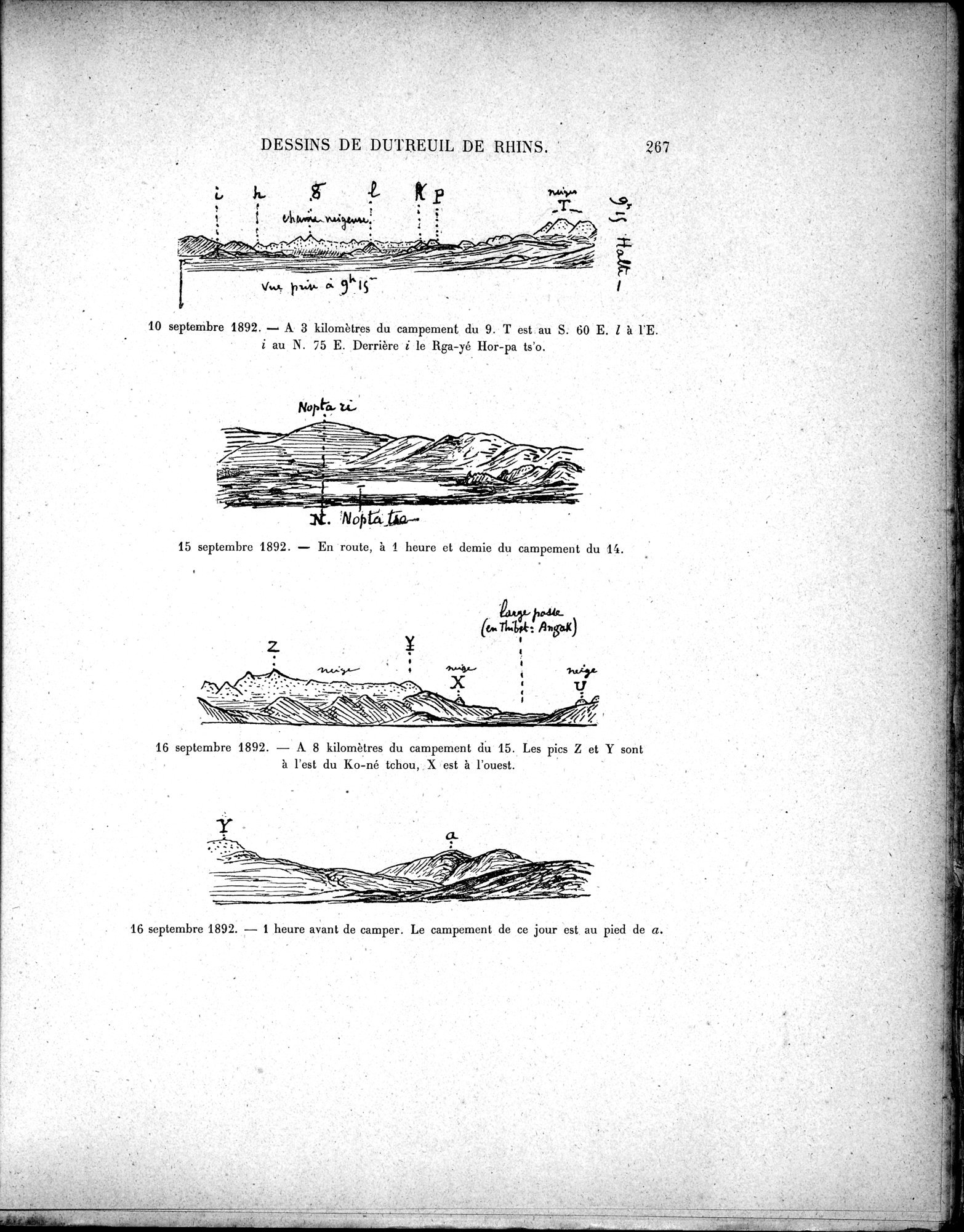 Mission Scientifique dans la Haute Asie 1890-1895 : vol.3 / 285 ページ（白黒高解像度画像）