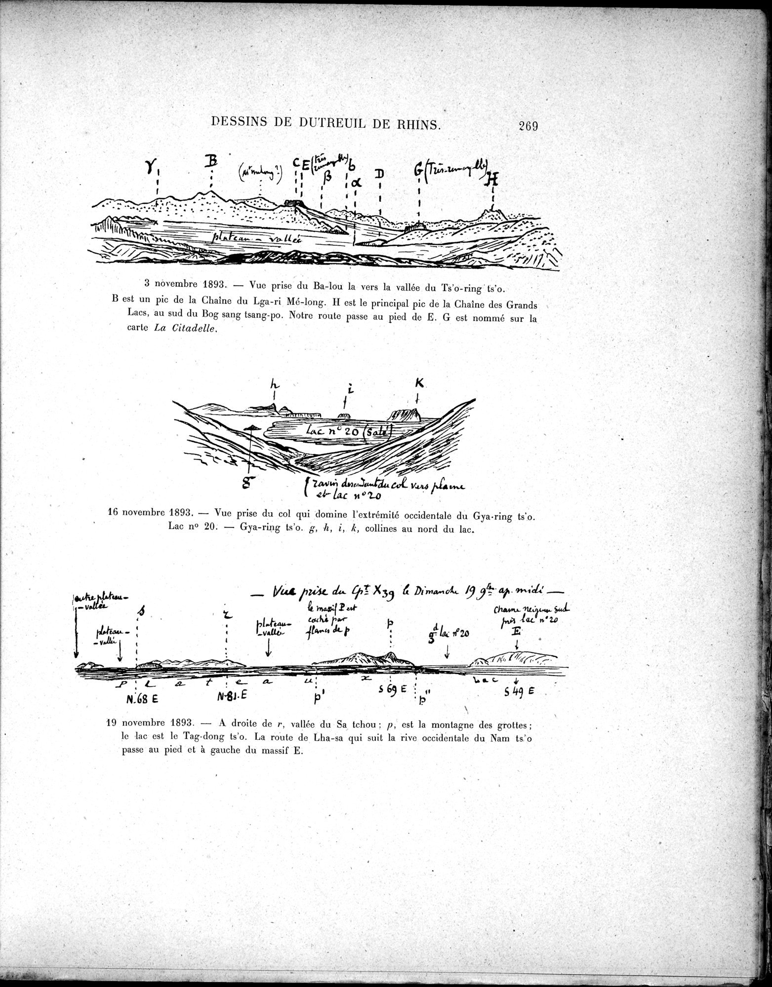 Mission Scientifique dans la Haute Asie 1890-1895 : vol.3 / Page 287 (Grayscale High Resolution Image)