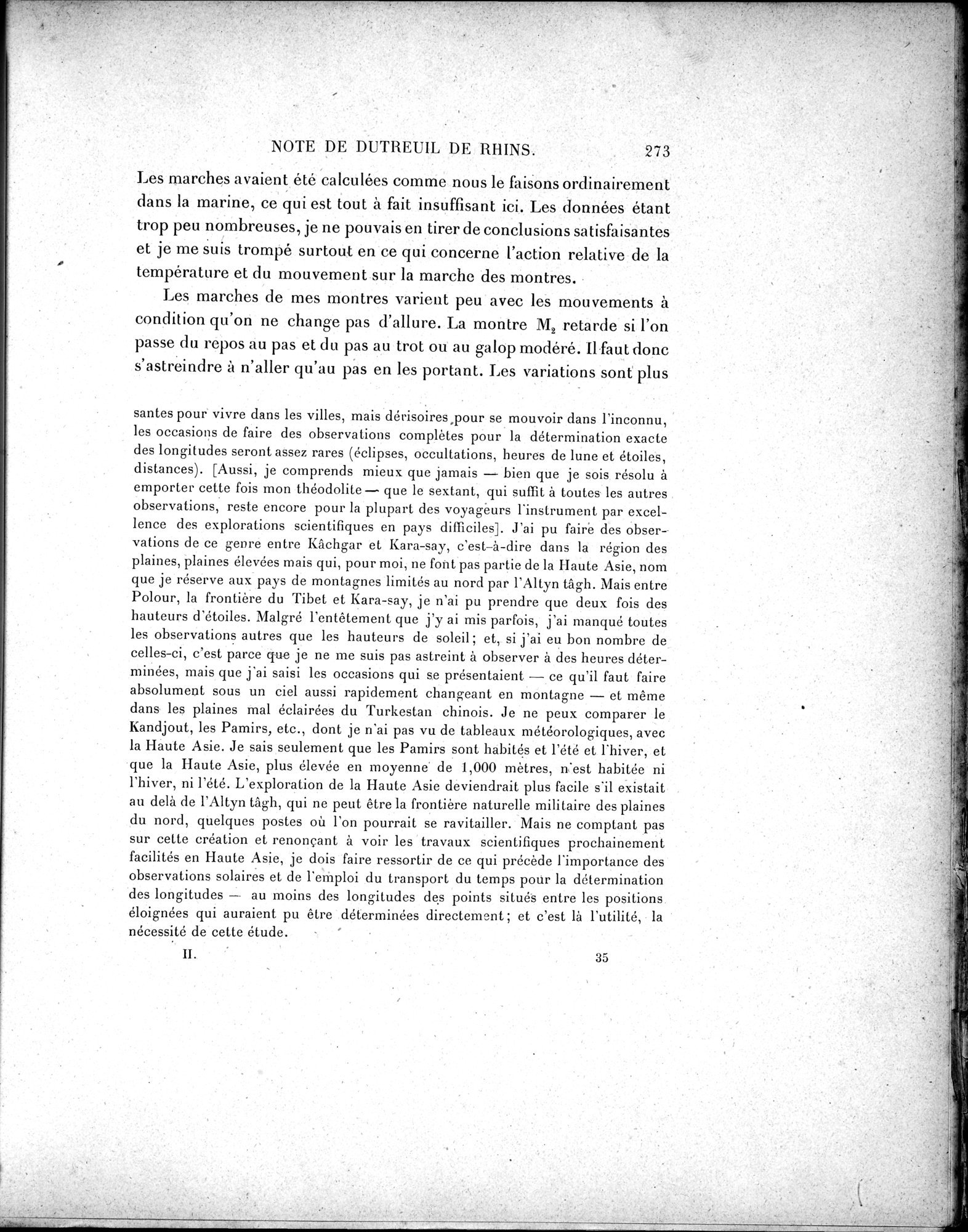 Mission Scientifique dans la Haute Asie 1890-1895 : vol.3 / 291 ページ（白黒高解像度画像）