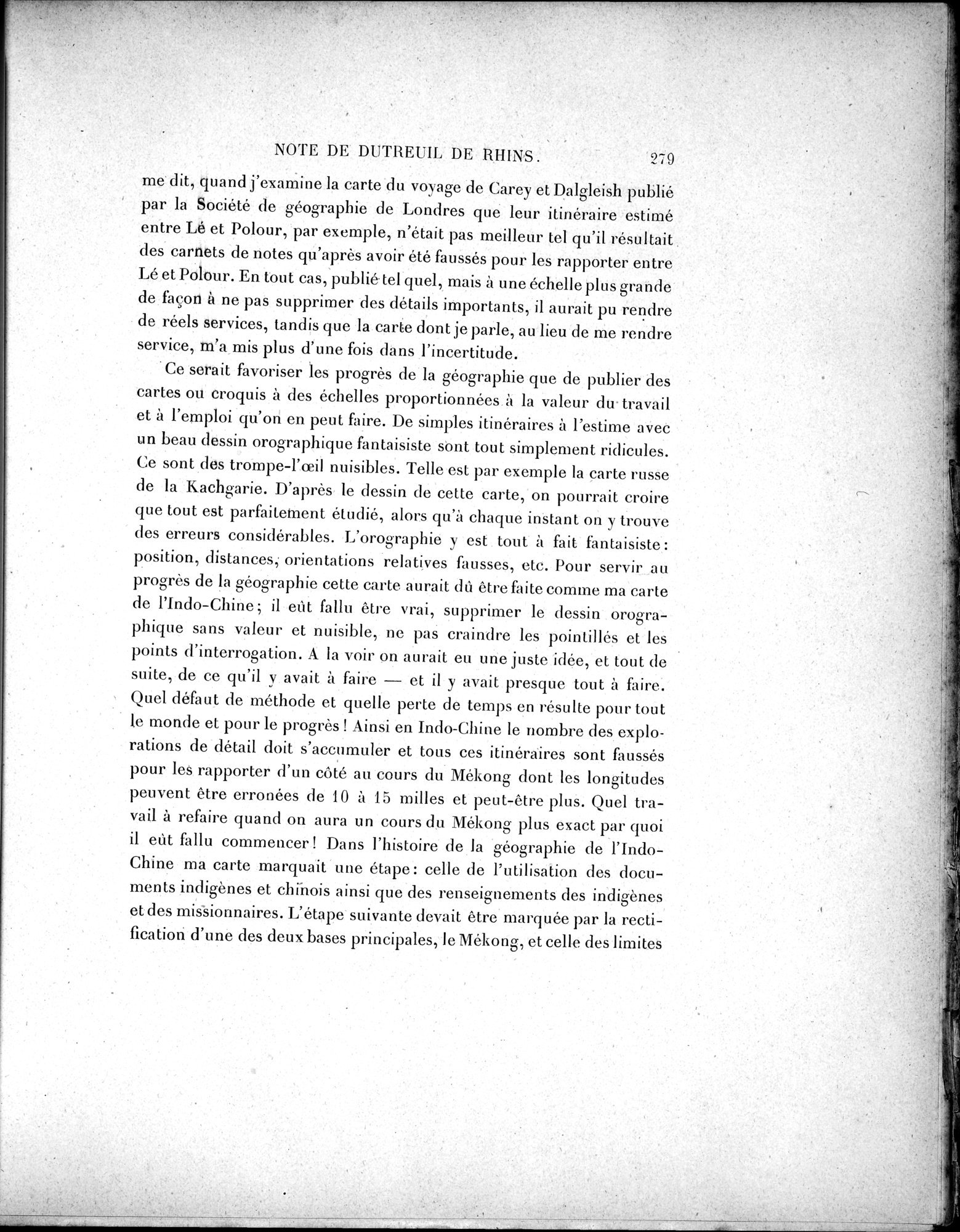 Mission Scientifique dans la Haute Asie 1890-1895 : vol.3 / 297 ページ（白黒高解像度画像）