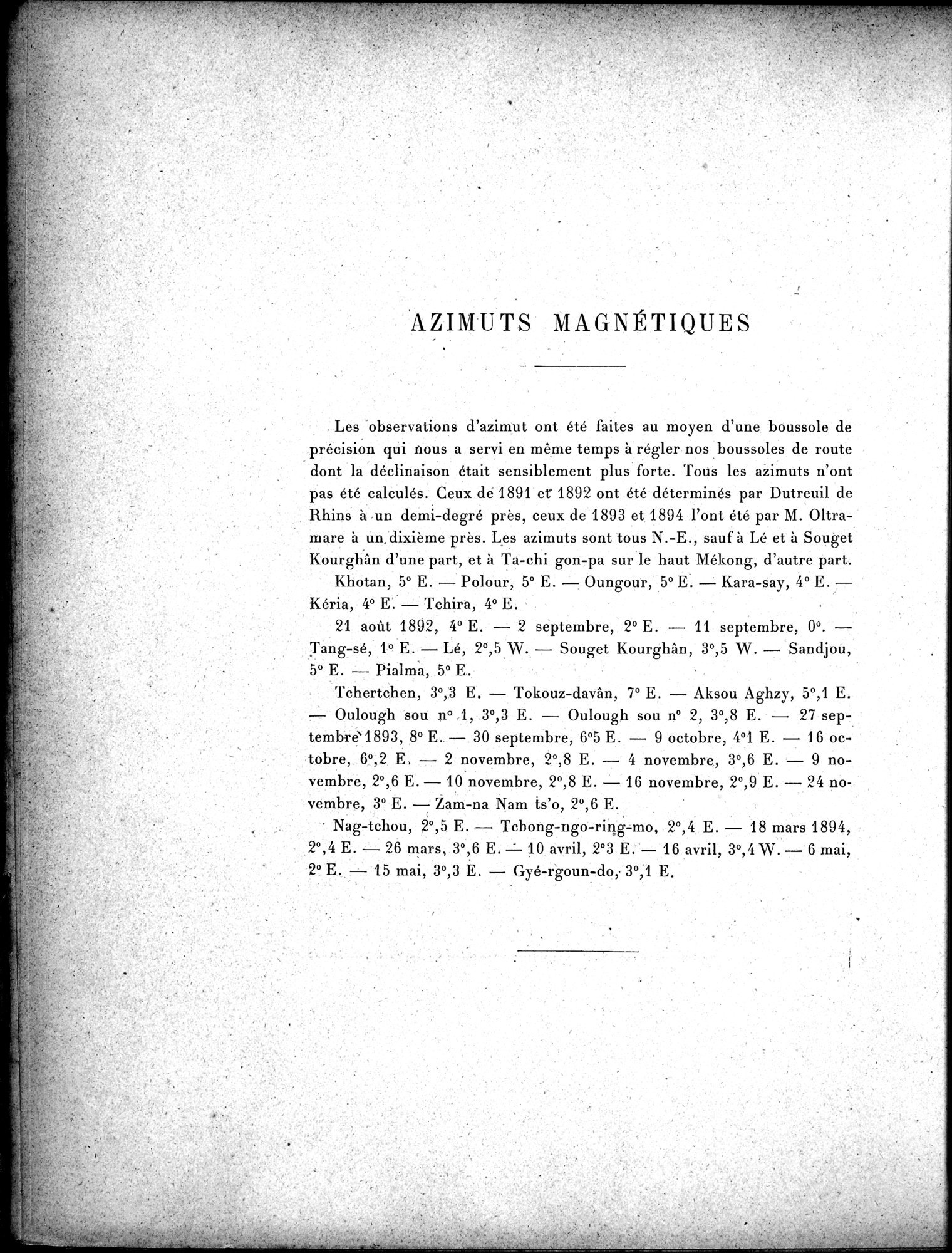 Mission Scientifique dans la Haute Asie 1890-1895 : vol.3 / Page 308 (Grayscale High Resolution Image)