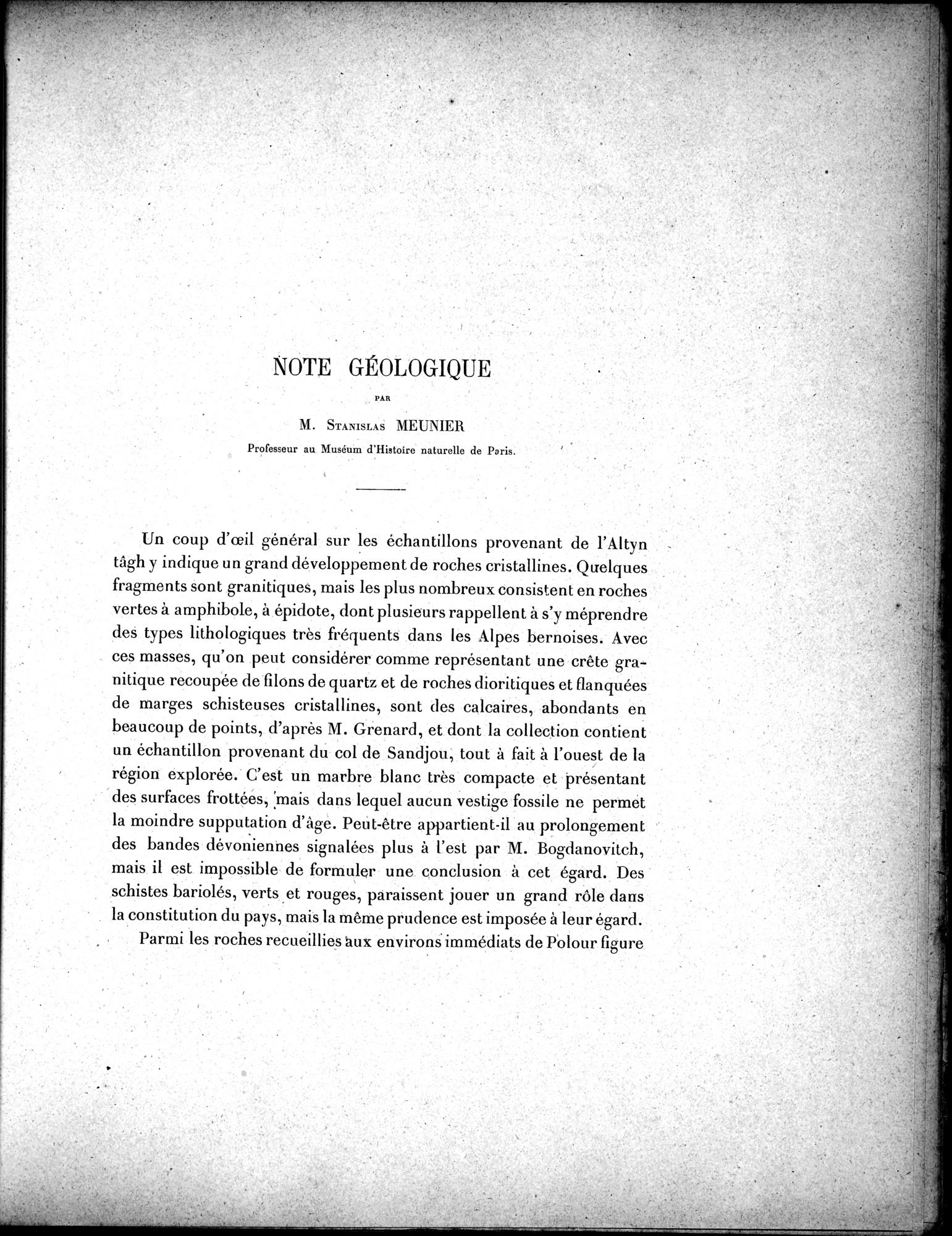 Mission Scientifique dans la Haute Asie 1890-1895 : vol.3 / 309 ページ（白黒高解像度画像）