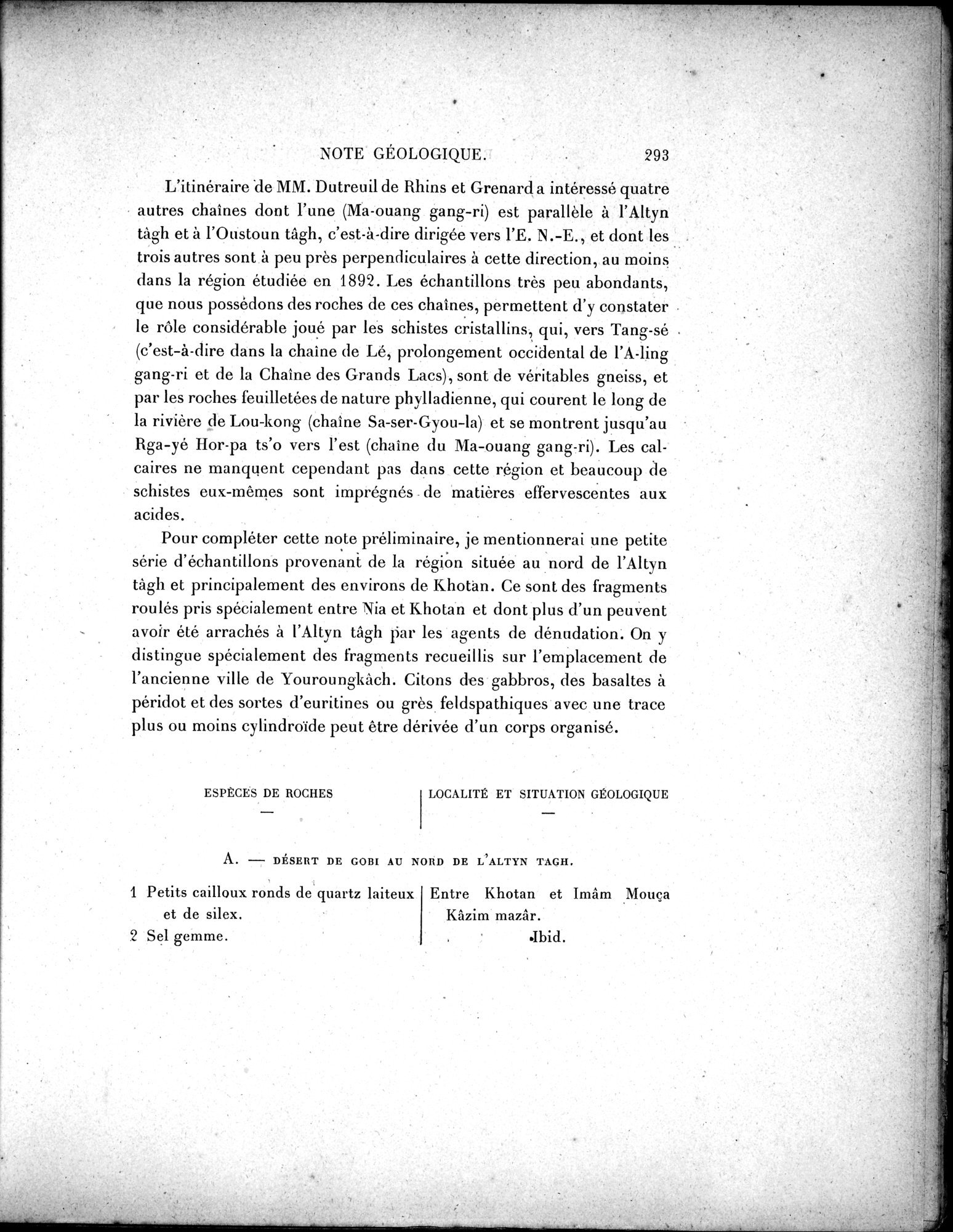 Mission Scientifique dans la Haute Asie 1890-1895 : vol.3 / 311 ページ（白黒高解像度画像）