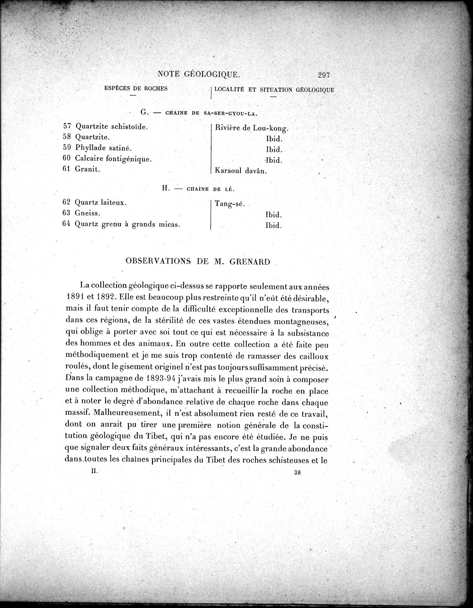 Mission Scientifique dans la Haute Asie 1890-1895 : vol.3 / 315 ページ（白黒高解像度画像）