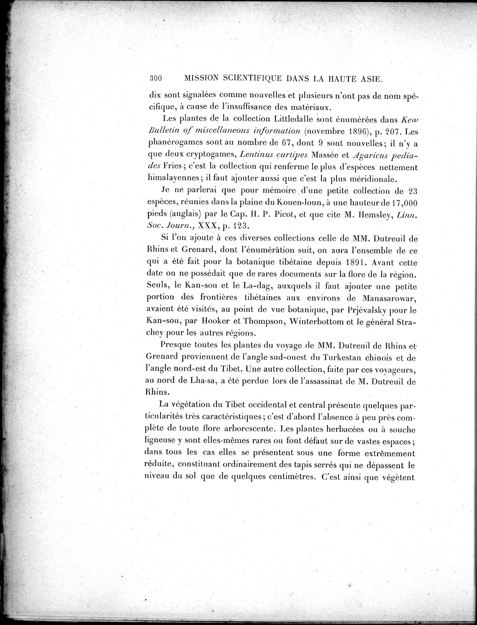 Mission Scientifique dans la Haute Asie 1890-1895 : vol.3 / Page 318 (Grayscale High Resolution Image)